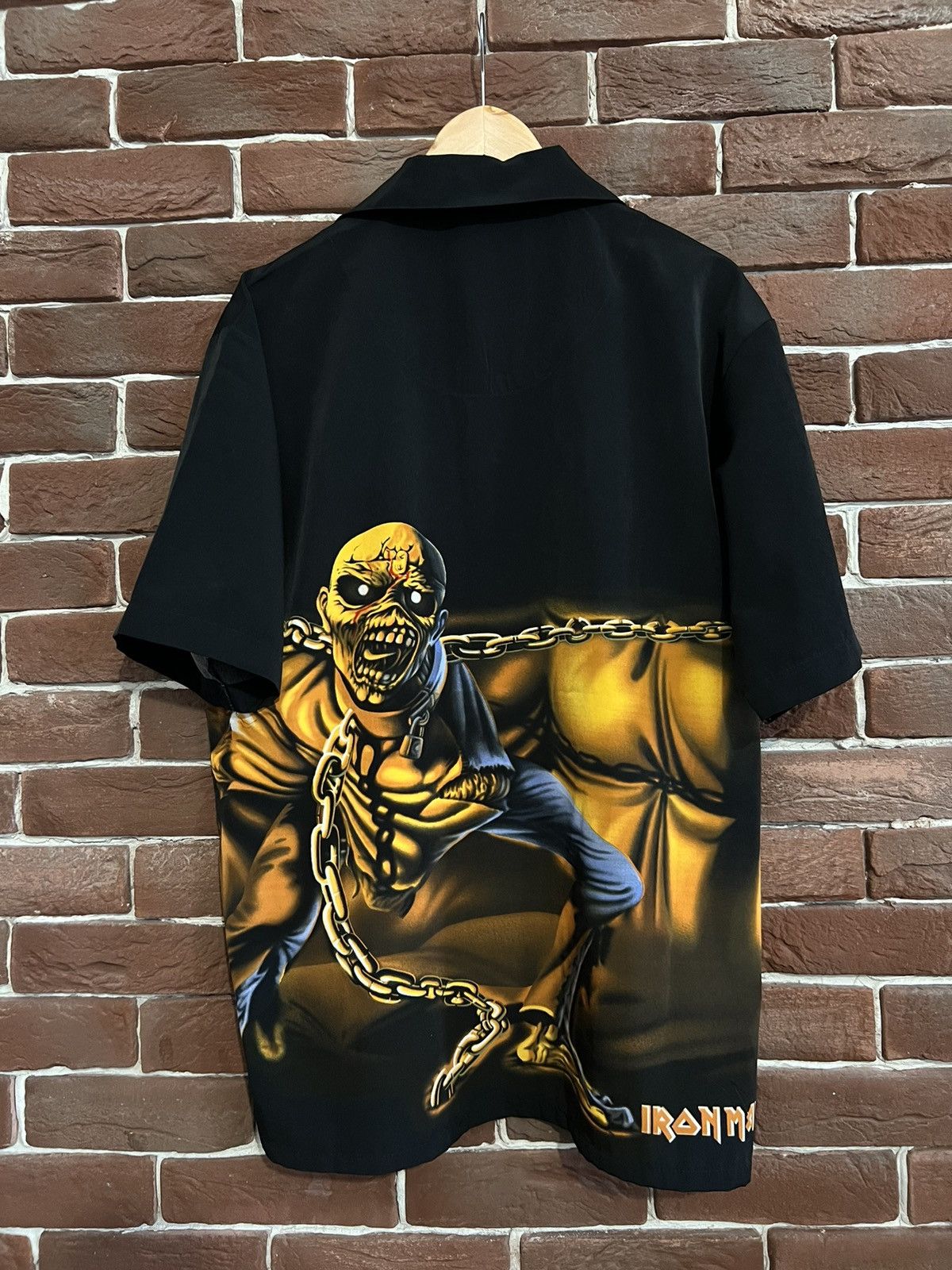 Dragonfly Rare Vintage 90s Iron Maiden Band Button-up shirt Dragonfl Size US M / EU 48-50 / 2 - 2 Thumbnail