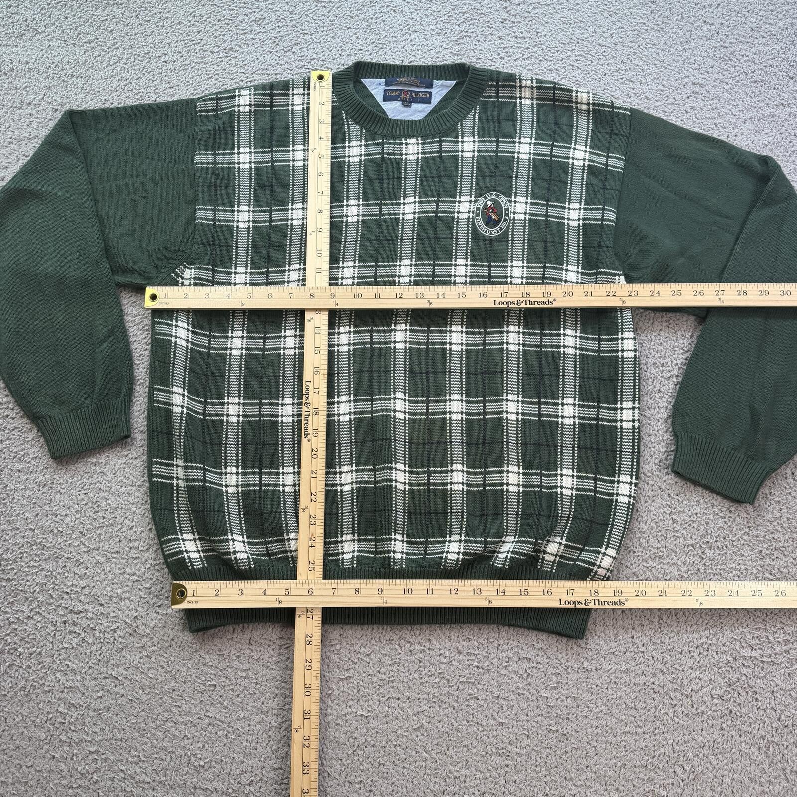 Tommy Hilfiger Vintage 1999 US Open Pinehurst Tommy Hilfiger Golf Sweater Size US XL / EU 56 / 4 - 3 Thumbnail