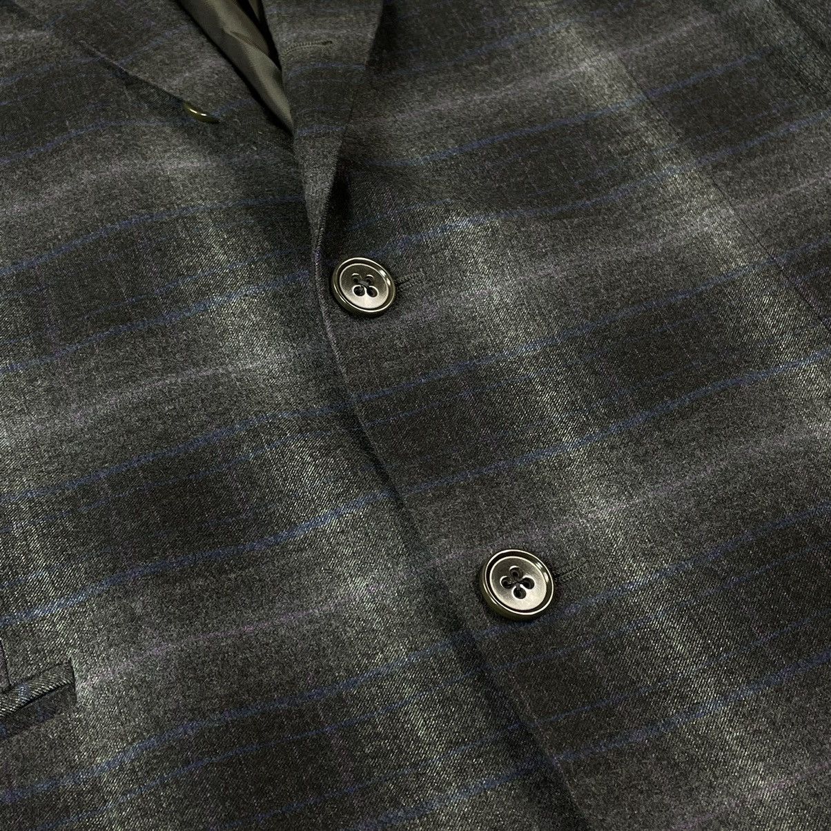 Armani Collezioni × Giorgio Armani Armani Collezioni Check Three Button Blazer Jacket Size 50R - 6 Thumbnail
