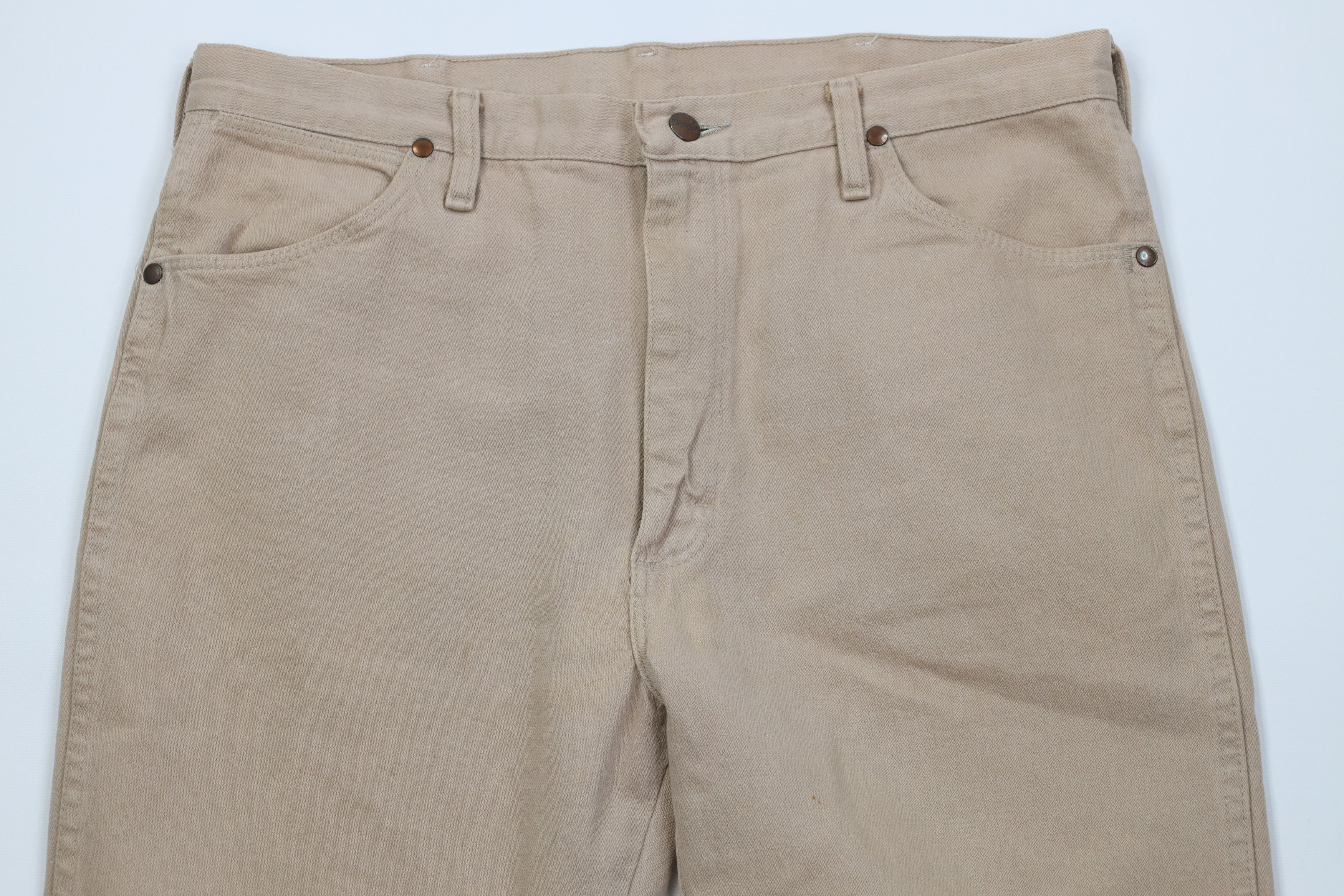 Eddie Bauer Vintage 90s Eddie Bauer Bootcut Wide Leg Jeans Tan USA Size US 36 / EU 52 - 2 Thumbnail