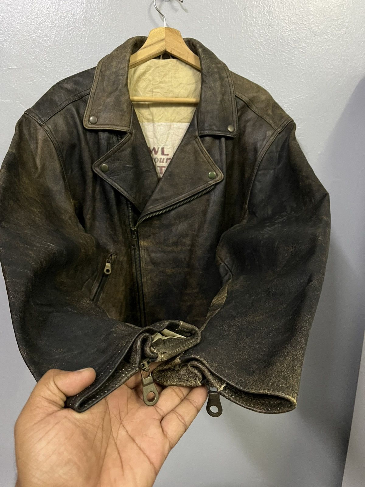Vintage VINTAGE RARE LEATHER JACKET Size US M / EU 48-50 / 2 - 4 Thumbnail
