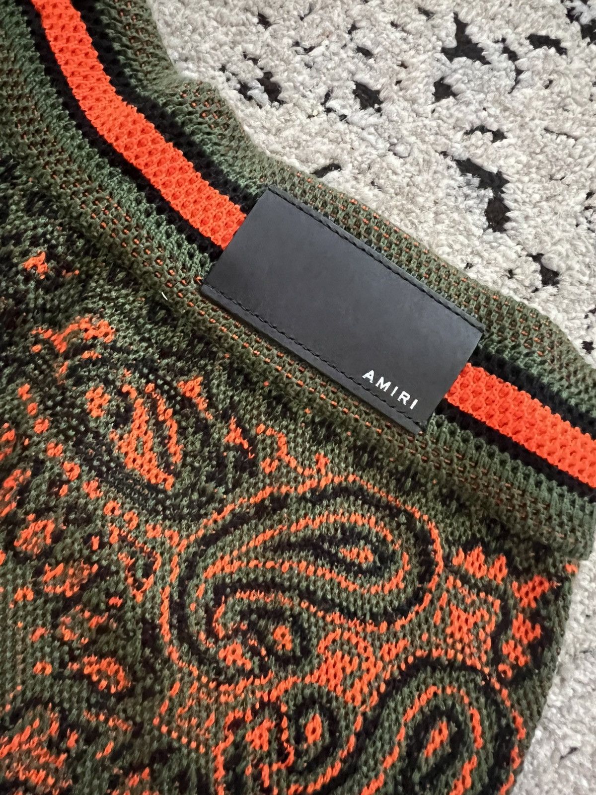 Amiri AMIRI KNIT PAISLEY SHORTS Size US 32 / EU 48 - 4 Thumbnail
