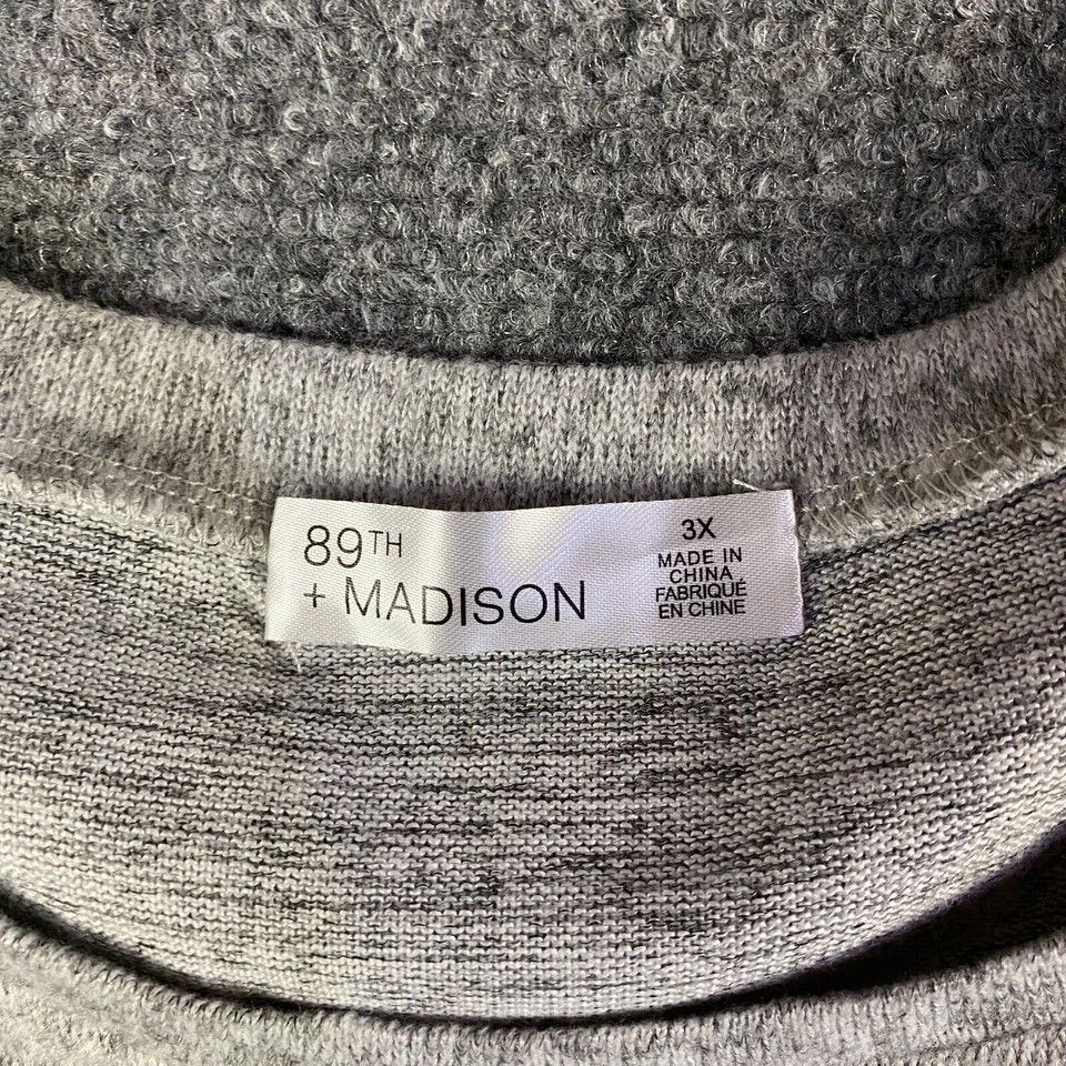 Other 89th + Madison Top Women's 3X Plus 3/4 Sleeve Polyester NWT Size 3XL / US 20-22 - 2 Thumbnail