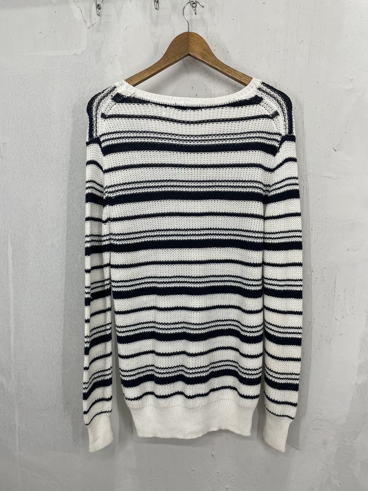 GOSTAR DE FUGA Gostar De Fuga Stripe GOA Tassi Assymetrical Style Knitwear Size US L / EU 52-54 / 3 - 2 Thumbnail