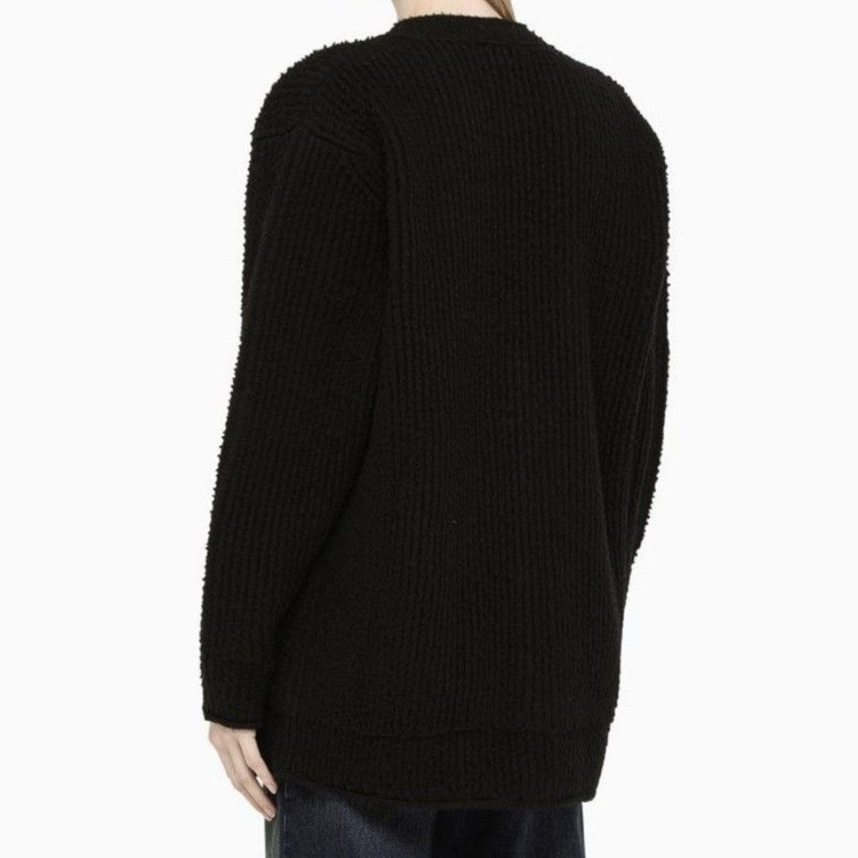 Balenciaga $2050 Balenciaga College Logo Heavy Wool Piled Knit Cardigan Size US L / EU 52-54 / 3 - 13 Thumbnail