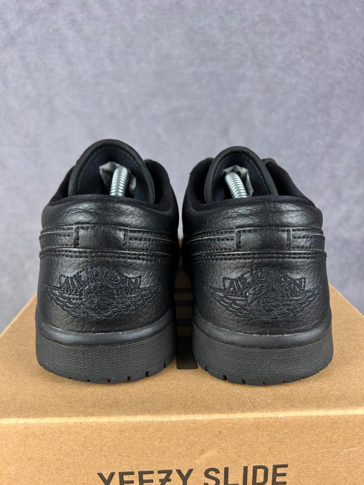 Jordan Brand × Nike Nike Air Jordan 1 low black sneakers jump man tripple black Size US 8 / IT 38 - 3 Thumbnail