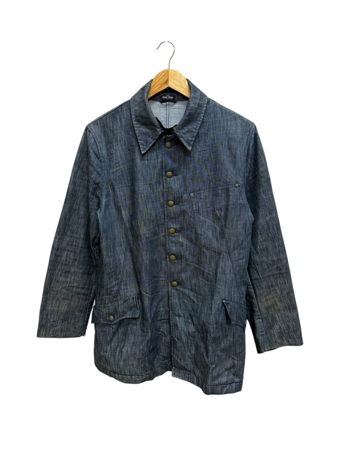 Designer × Miu Miu Vintage 00s Miumiu Denim Jacket | Grailed