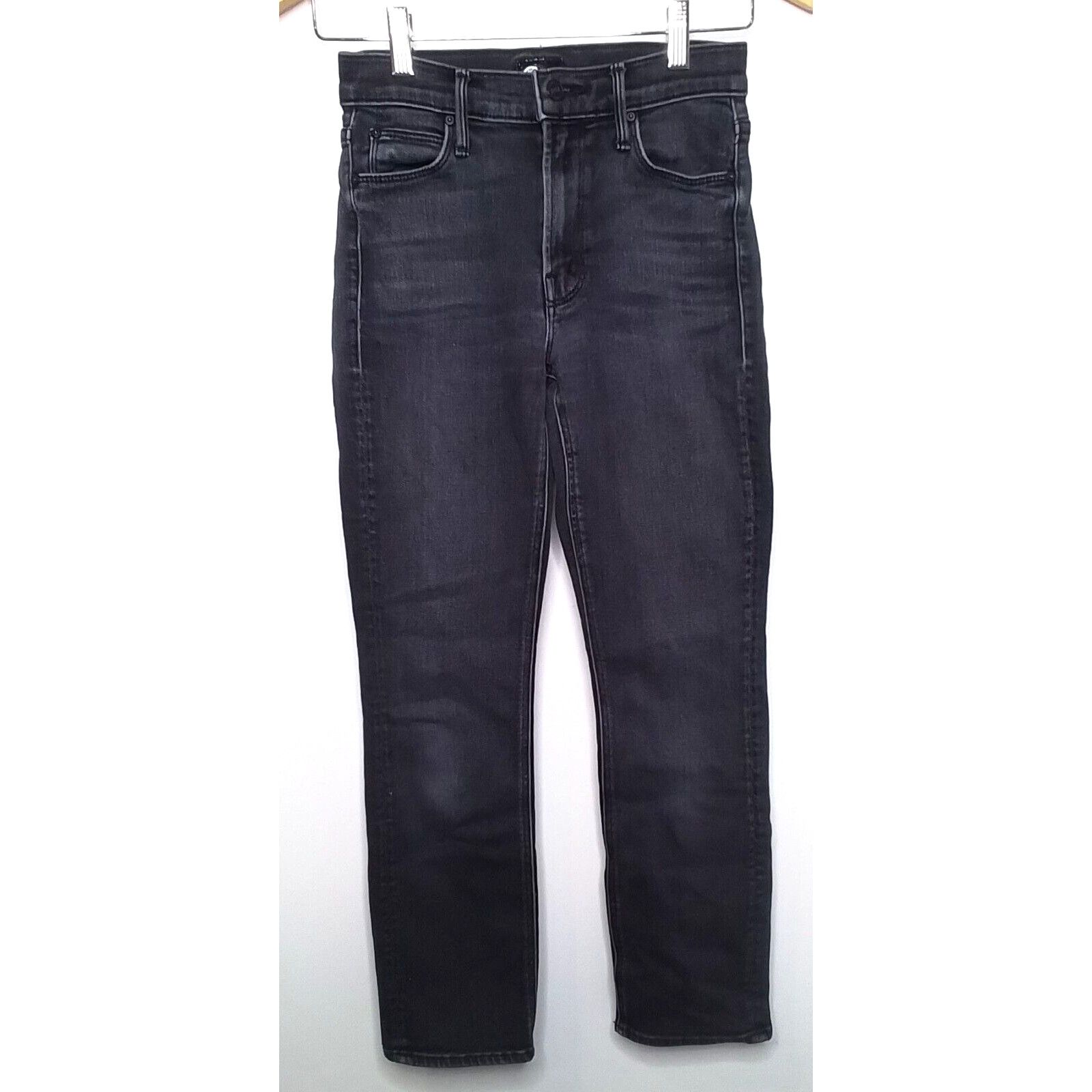 MOTHER Mother Denim Women's 26 The Midrise Dazzler Jean Black Size 26" / US 2 / IT 38 - 2 Thumbnail
