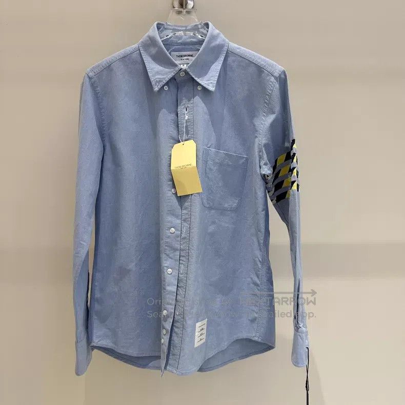 Thom Browne Thom Browne Classic Blue Oxford Shirt Size US M / EU 48-50 / 2 - 1 Thumbnail