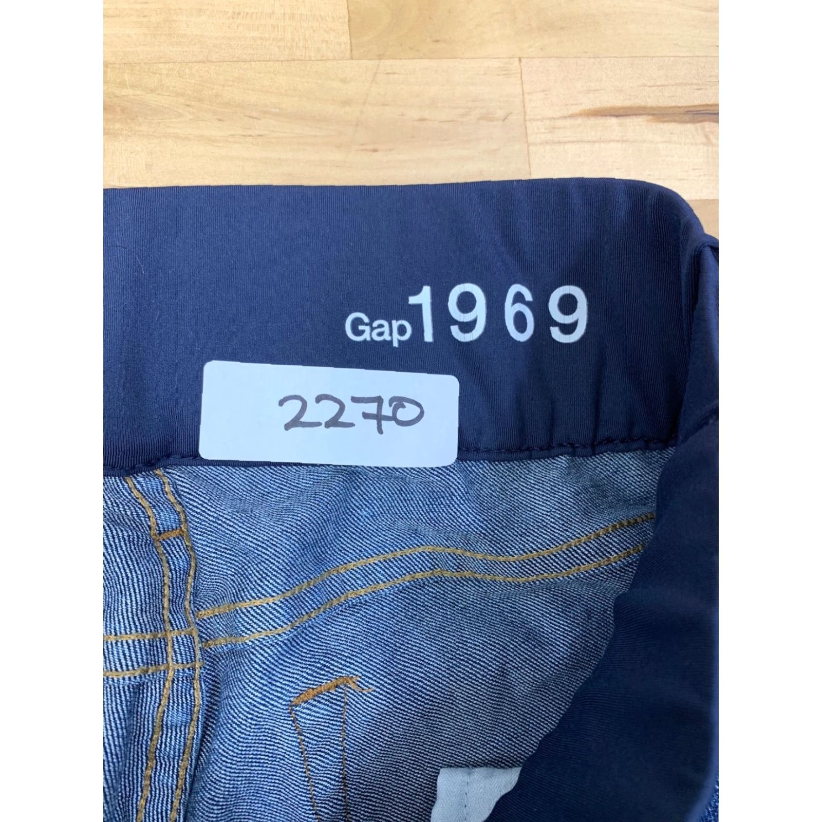 Gap Gap 1969 Maternity Jeans Skinny Denim Blue 27/4R Elastic Waist Always Skinny Women Size 27" / US 4 / IT 40 - 5 Thumbnail