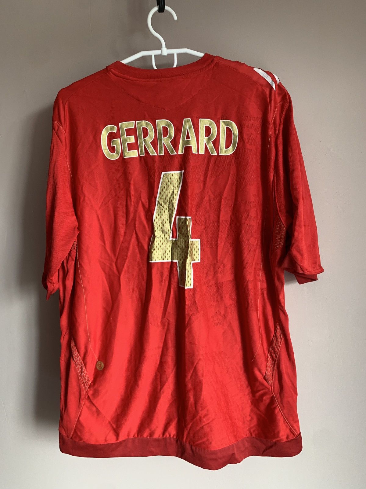 Umbro × Vintage England 2006 Away Football Shirt Umbro Vintage GERRARD #4 Size US XXL / EU 58 / 5 - 1 Thumbnail