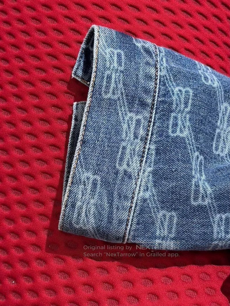 Balenciaga Balenciaga Logo Printed Single Breasted Reversible Denim J Size US XS / EU 42 / 0 - 4 Thumbnail