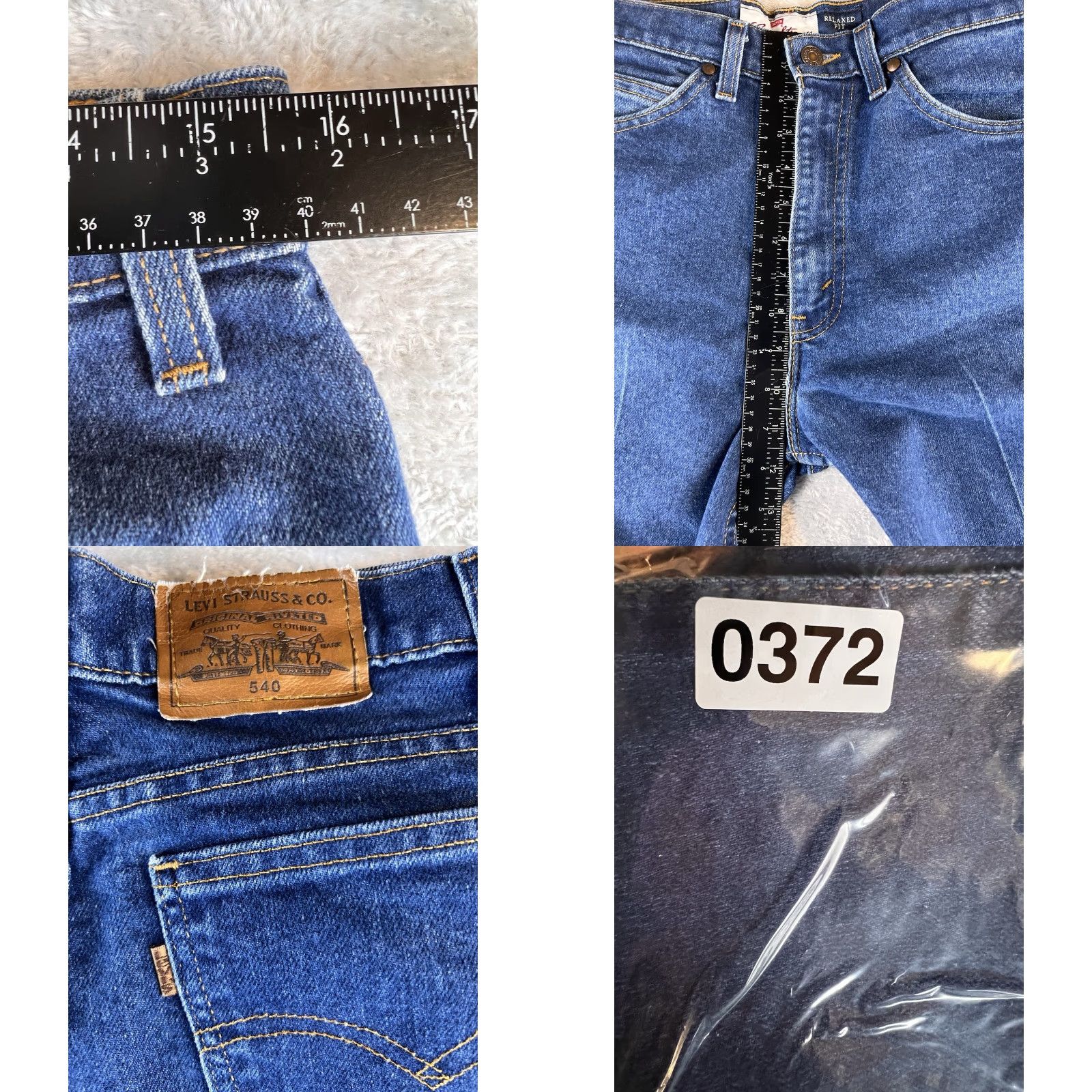 Levi's VINTAGE Levis 540 Jeans Mens 32x34 Straight Leg USA Brown Tab Denim Cotton Comfortable Pockets 90s Size US 32 / EU 48 - 8 Thumbnail