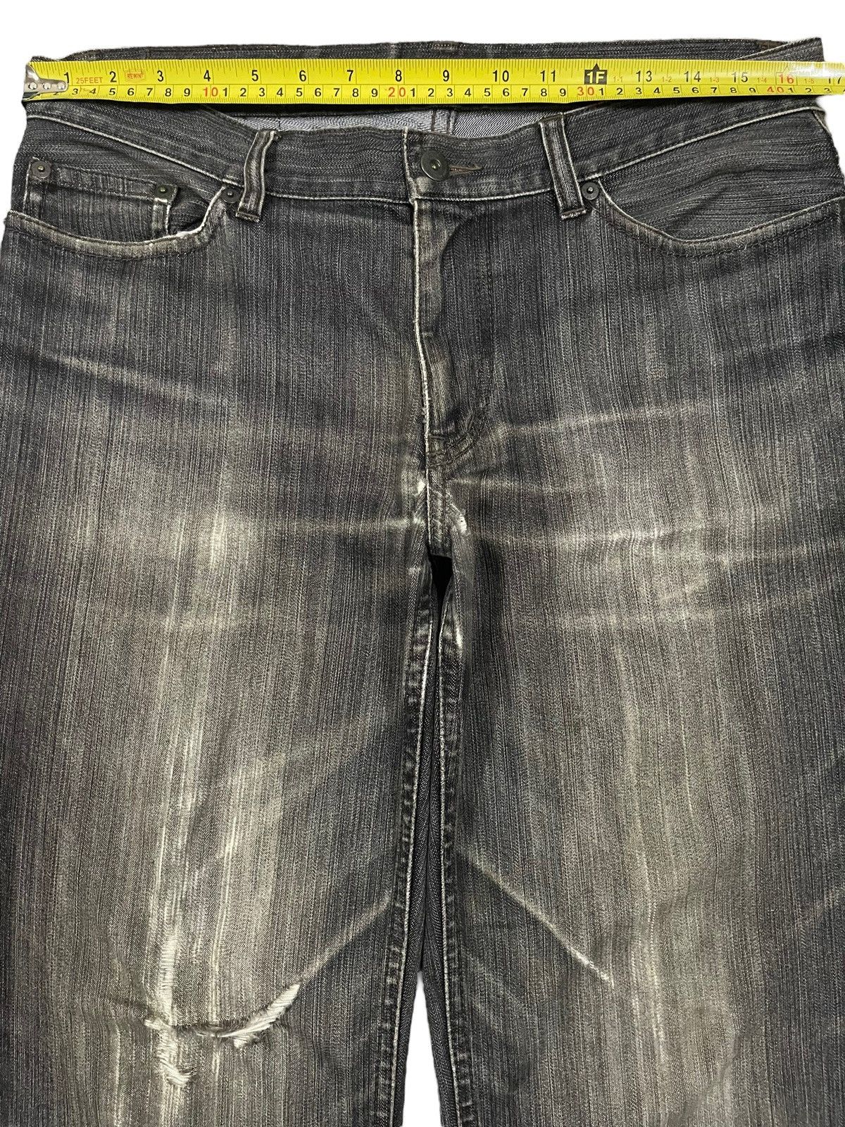 JNCO Vintage Japanese Brand Faded Wash Style Distressed Jeans Size US 33 - 9 Thumbnail