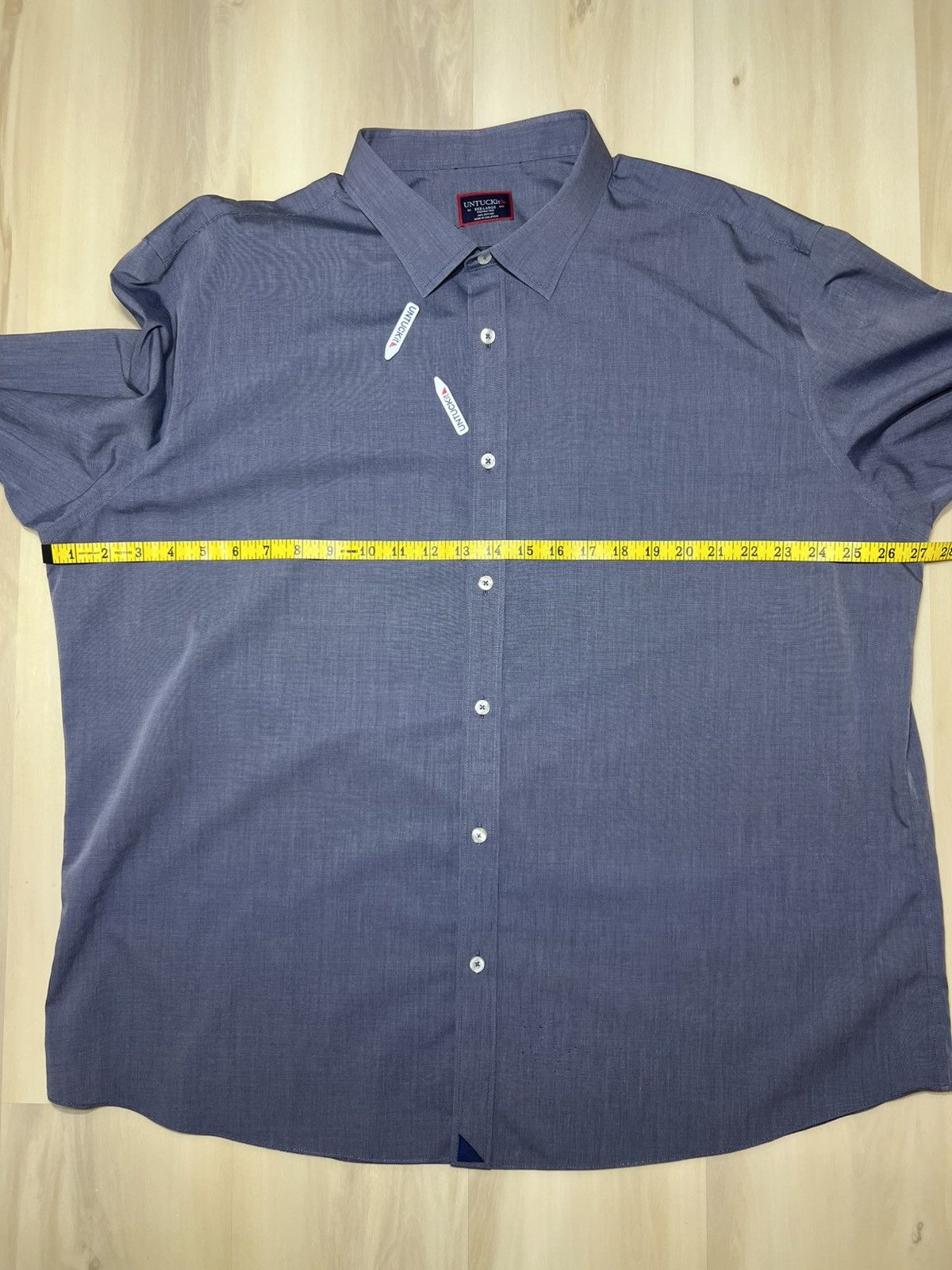 UNTUCKit UNTUCKit Long Sleeve Shirt Mens 3XL Blue Regular Fit Orville Size US XXL / EU 58 / 5 - 6 Thumbnail