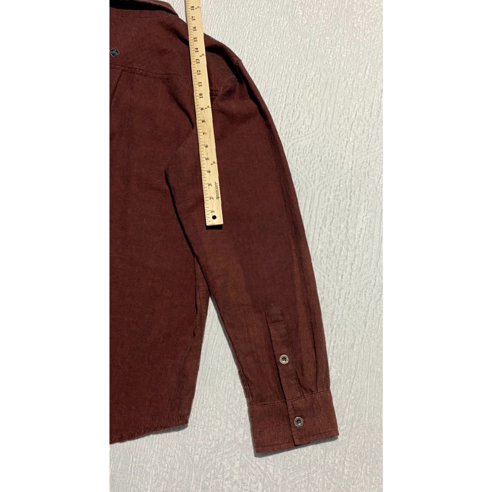 Prana PrAna Flannel Shirt Long Sleeve Button Up Mens XL Red Size US XL / EU 56 / 4 - 3 Thumbnail