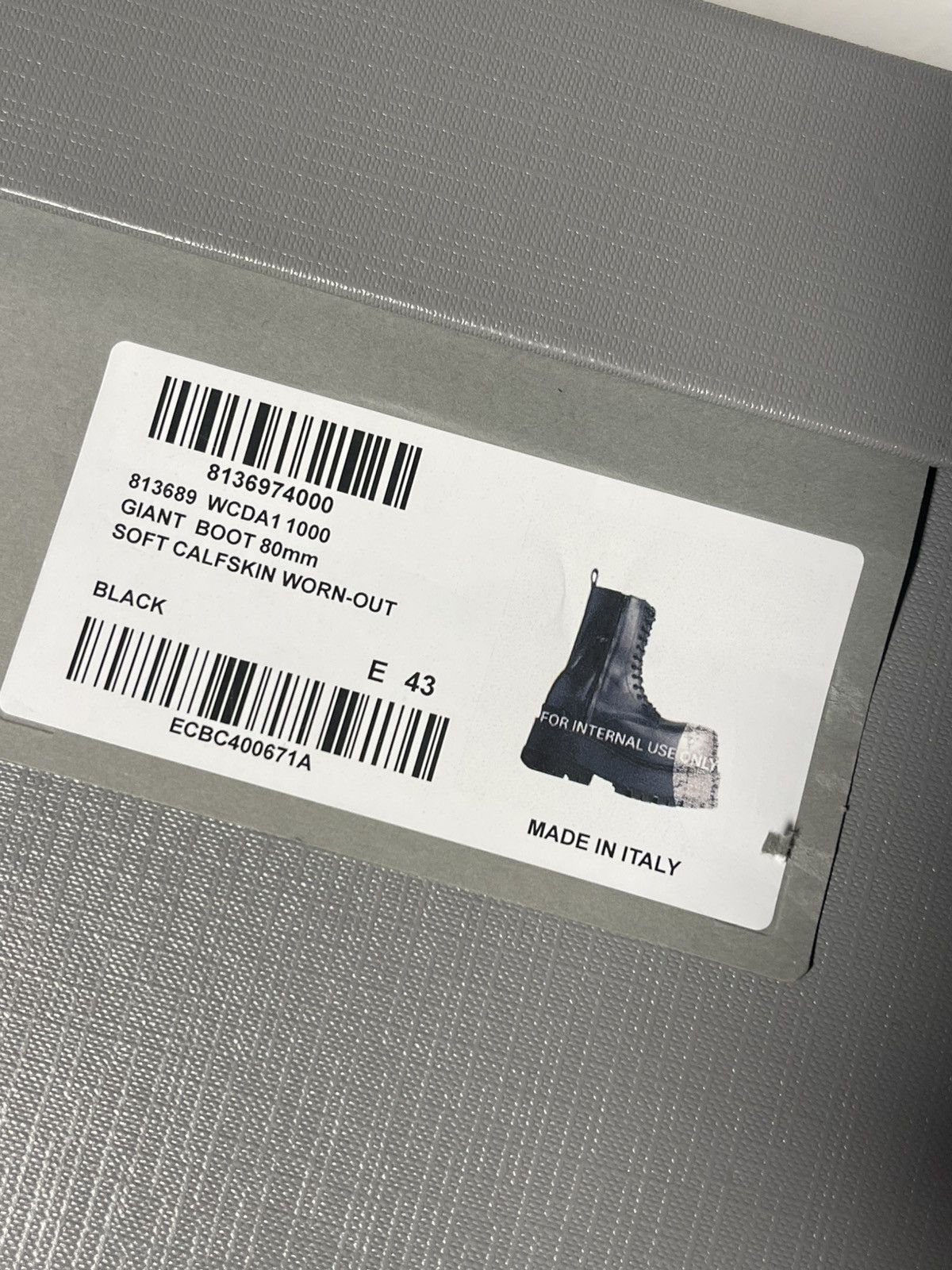 Balenciaga Balenciaga Giant Leather Boots Size US 10.5 / EU 43-44 - 8 Thumbnail