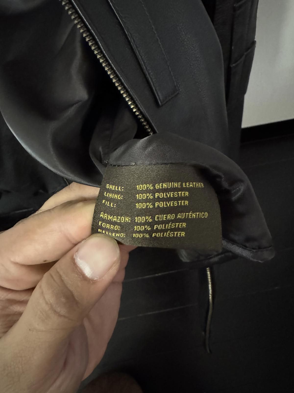 Full grain Leather Bomber Jacket by Luxury Lane