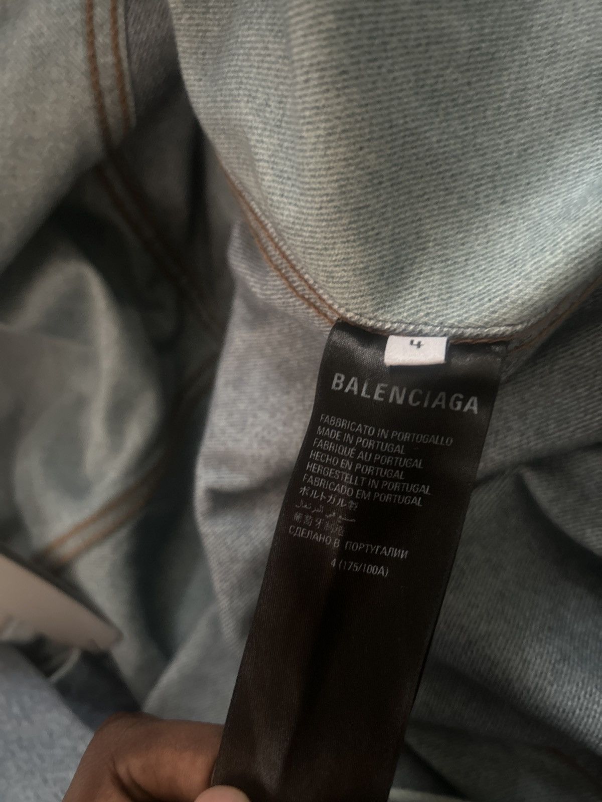 Balenciaga Balenciaga SS22 trompe l'oeil distressed denim Jacket Size US L / EU 52-54 / 3 - 14 Thumbnail