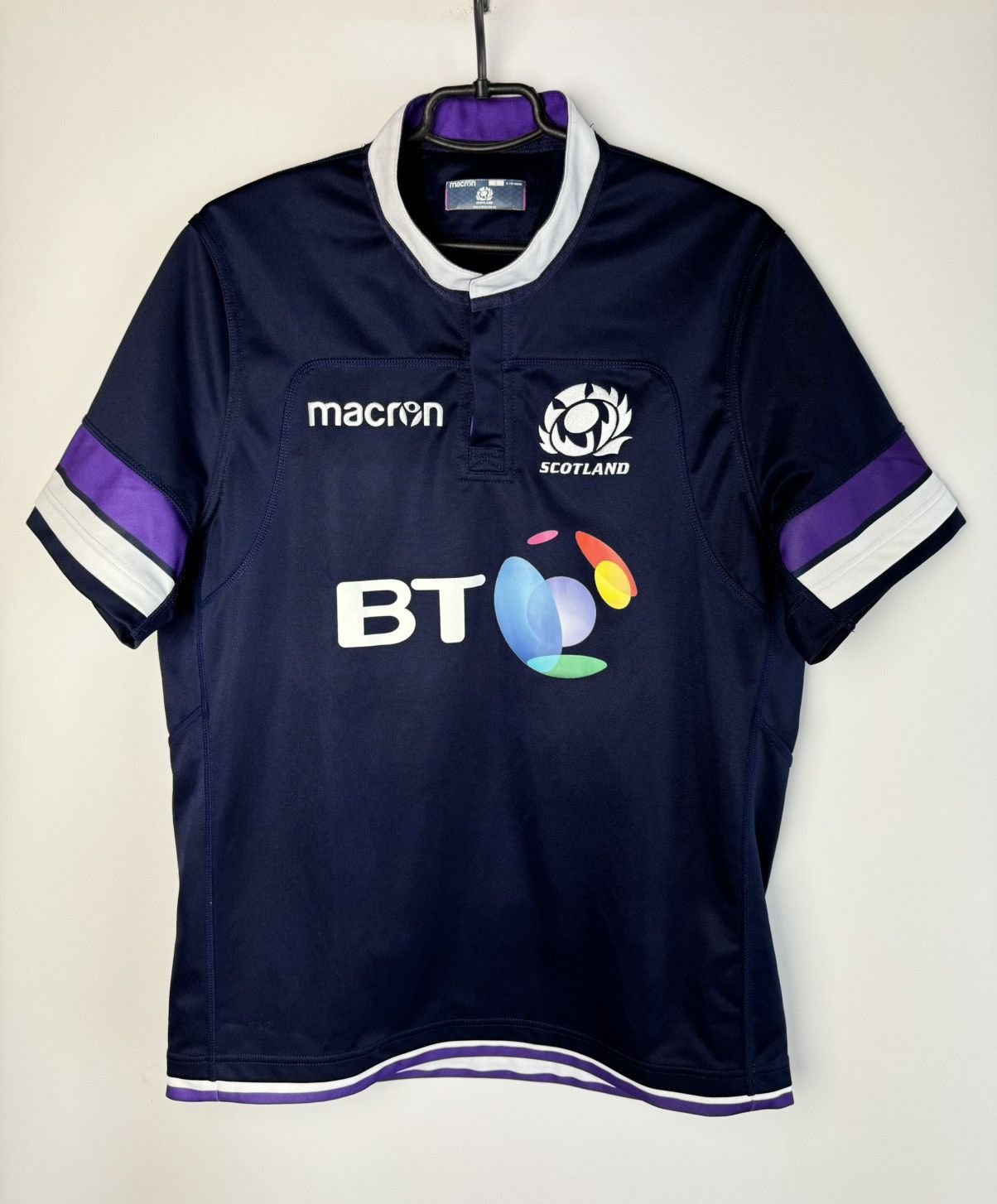 Macron Scotland 2017 2018 Home Rugby Shirt Jersey Macron size L Size US L / EU 52-54 / 3 - 1 Thumbnail