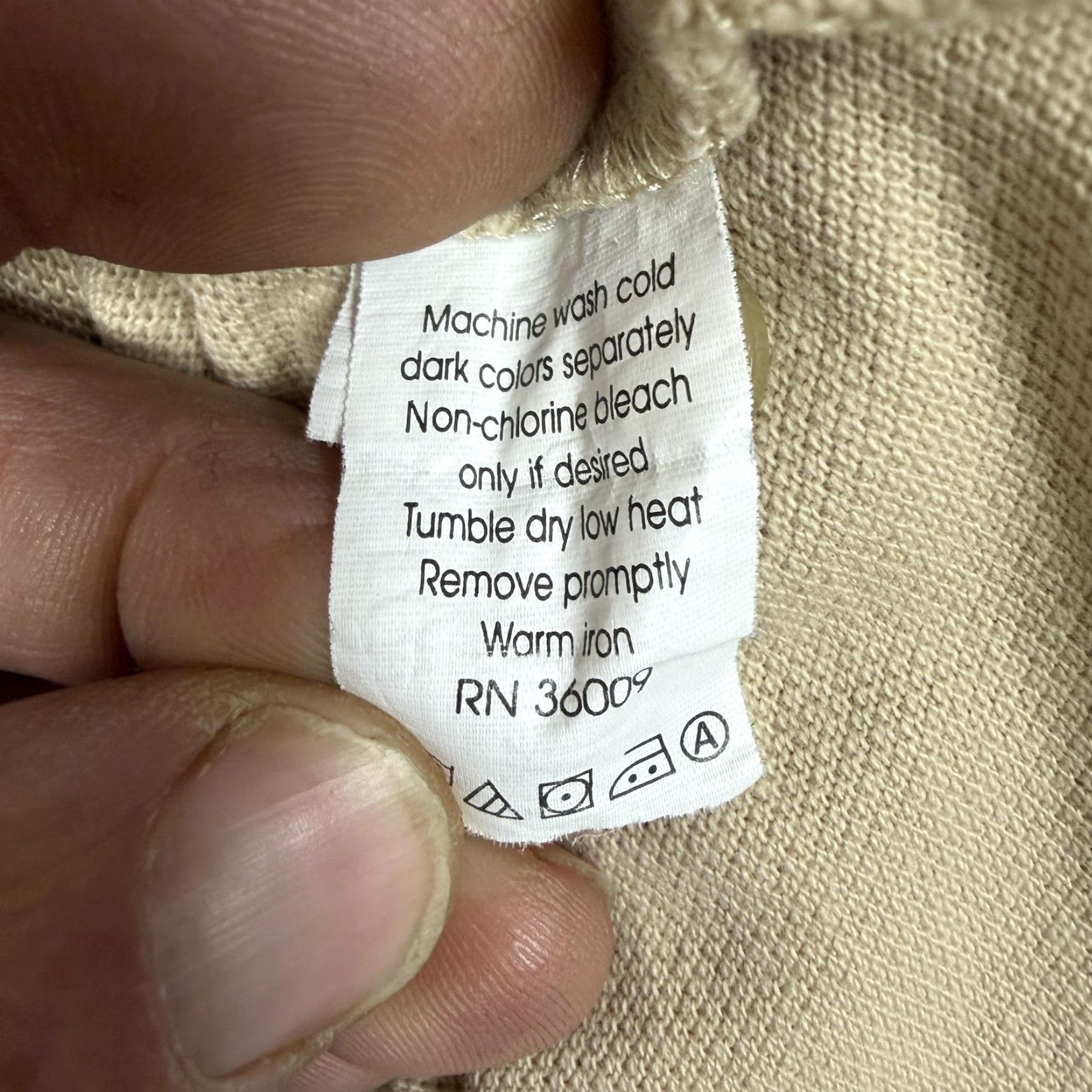 Vintage VINTAGE? No — Calvin Klein Jeans Polo Shirt Mens M Beige Golf Tennis Earthy Granola Boy Preppy Size US M / EU 48-50 / 2 - 5 Thumbnail