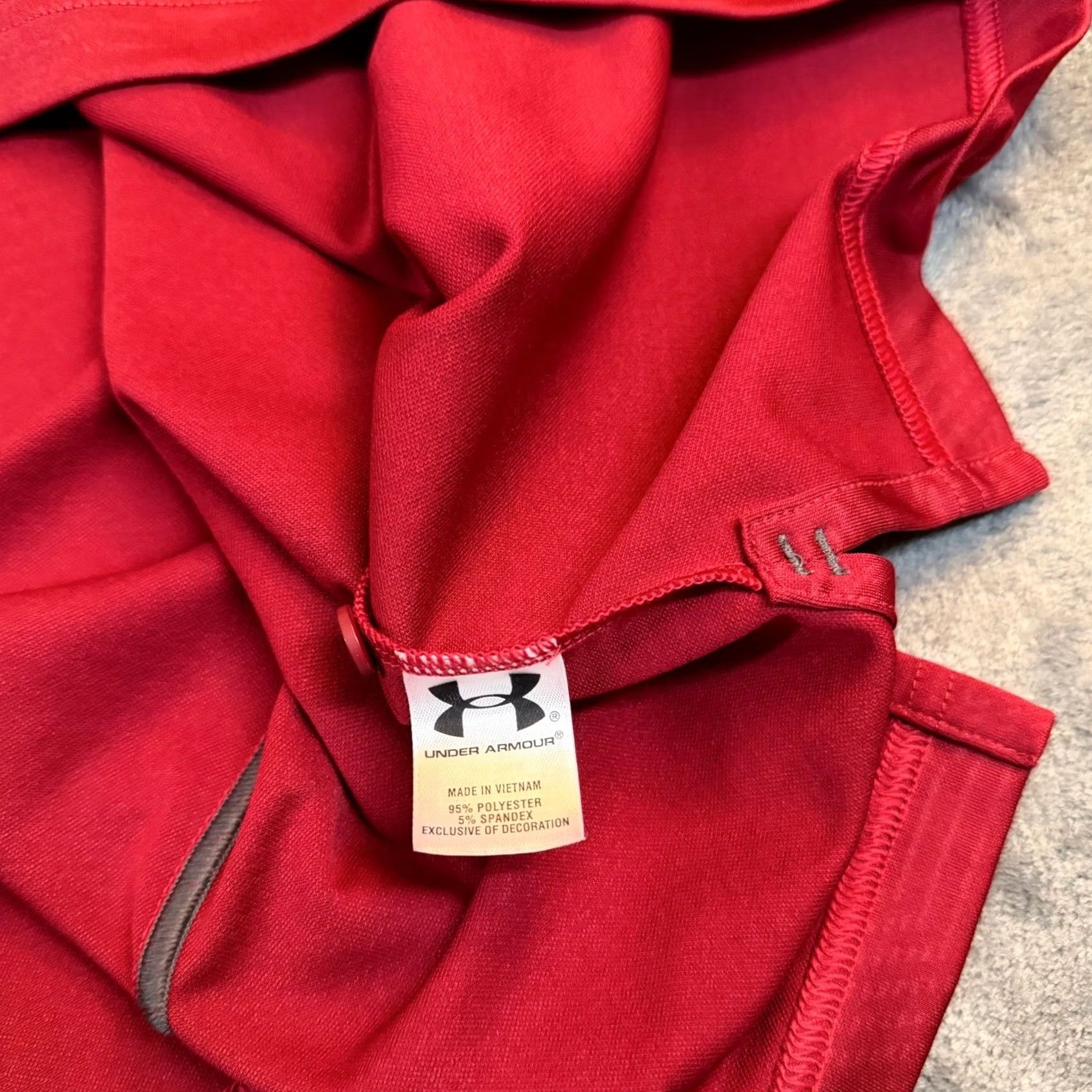 Under Armour Under Armour HeatGear Polo Shirt Mens XL Red Iowa State Embroidered Logo Polo Shirt Golf Activewear Casual Athletic Loose Fit Size XL Mens Size US XL / EU 56 / 4 - 5 Thumbnail