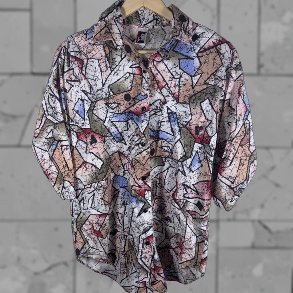CO VTG East River Clothing Co Multicolor Button-Up Shirt Mens Size L USA Size US L / EU 52-54 / 3 - 1 Thumbnail