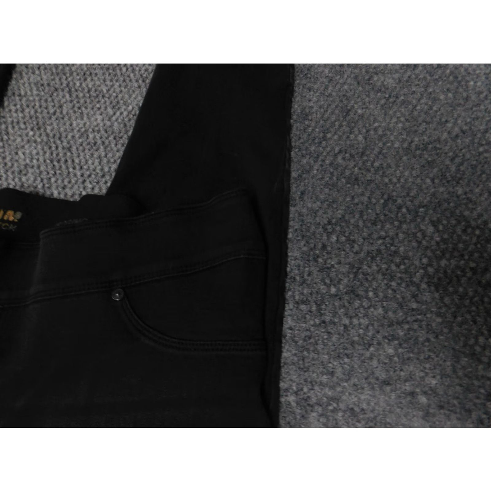 Vintage Nygård Jeans Jegging Womens Regular 34 Black Stretch Denim Zip Zipper 27in Inseam Mid Rise Modern Designer Size 24" / US 00 / IT 34 - 3 Thumbnail