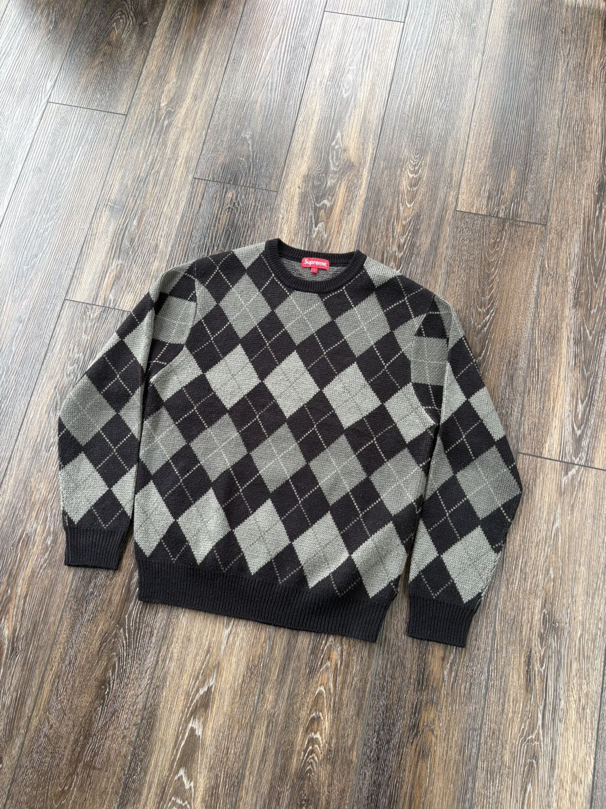 Supreme SS24 Brushed Argyle Zip Up Vest | Grailed