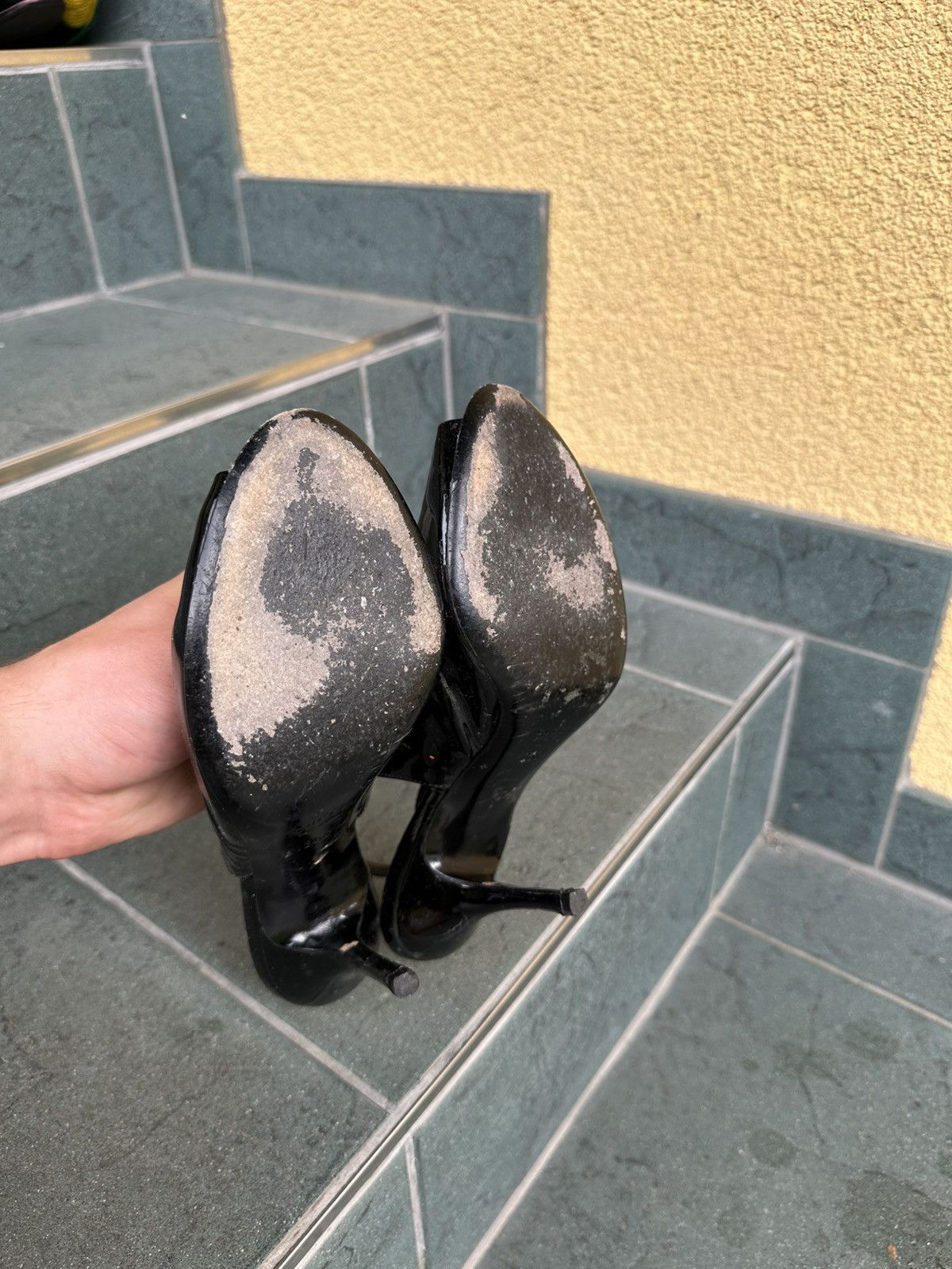 Gucci Gucci Heels Pumps Vintage Rare Black Luxury Shoes Size US 5.5 / IT 35.5 - 13 Thumbnail