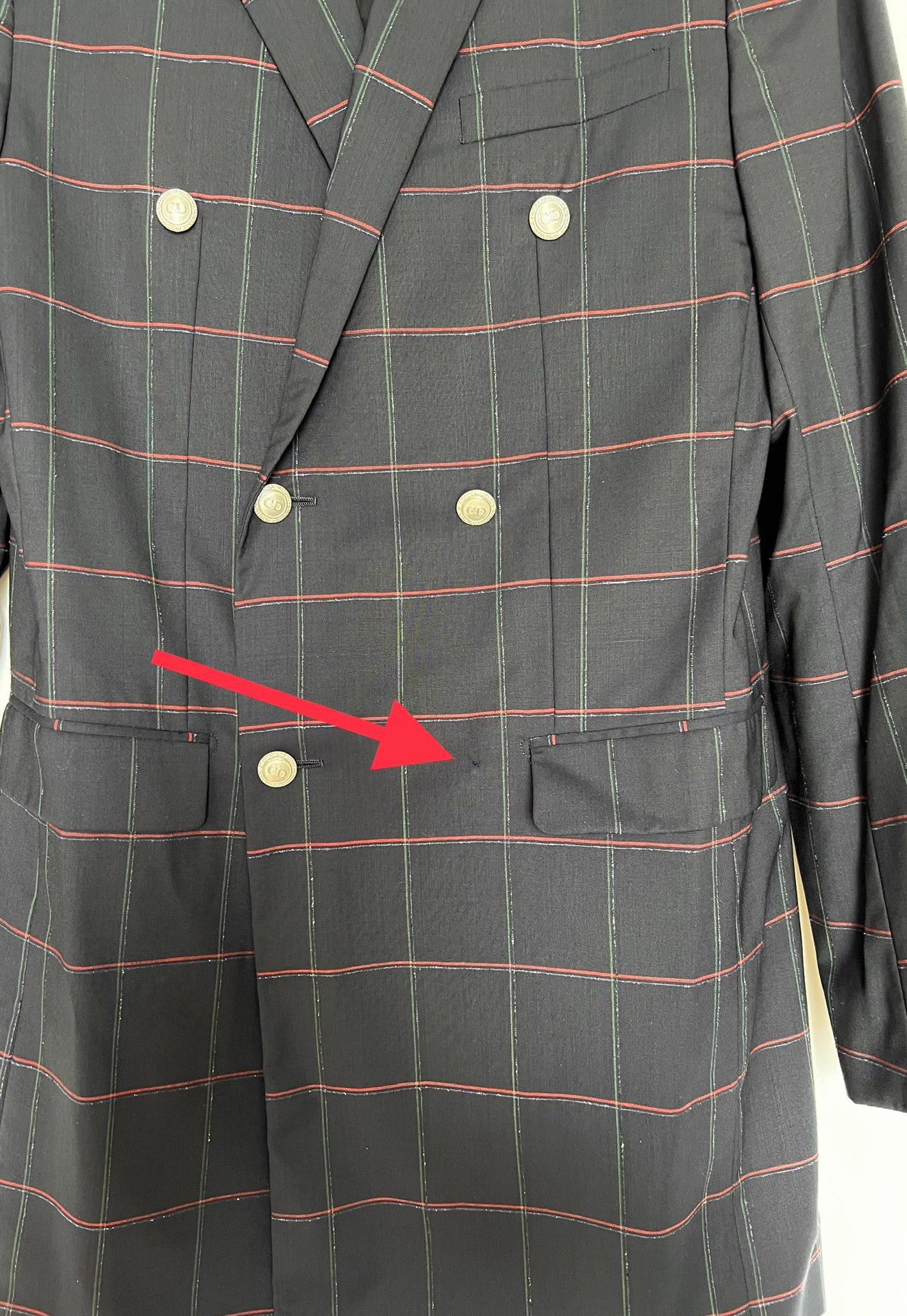 Dior Dior Wool Double-Breasted Peak Lapel Blazer 44 Size 44R - 9 Thumbnail