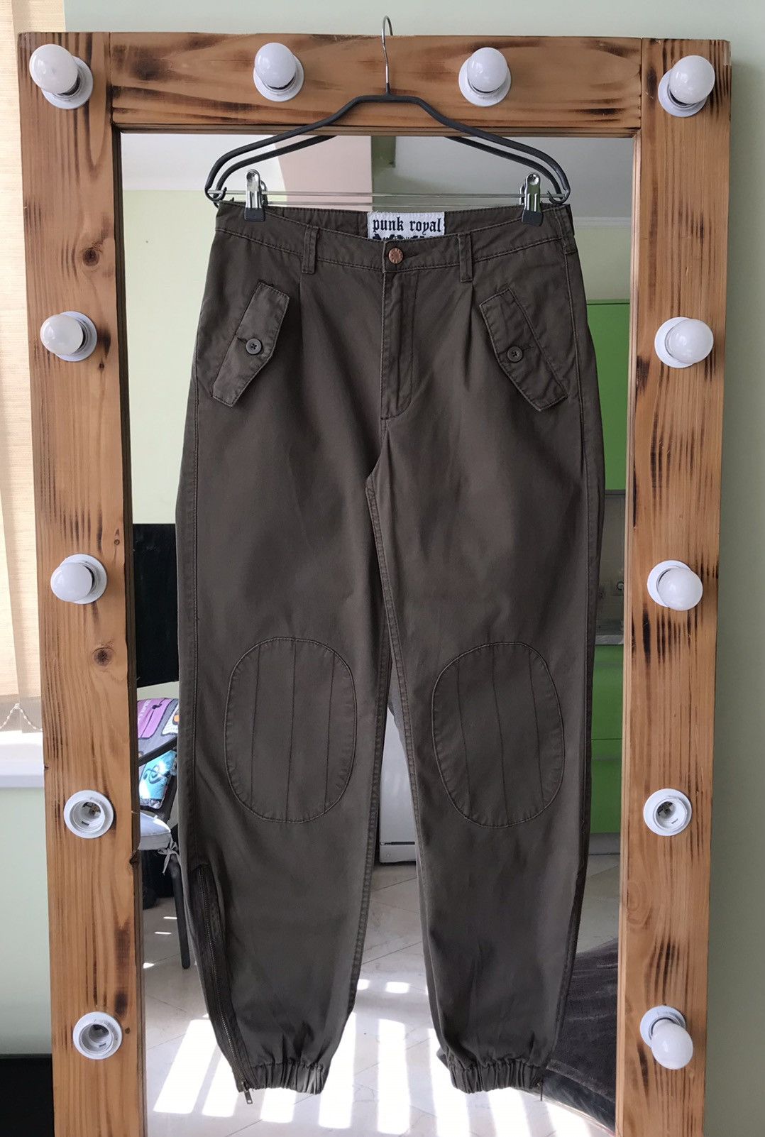 Other Punk Royal Vintage Double Knee Zipper Pants Size US 34 / EU 50 - 3 Thumbnail