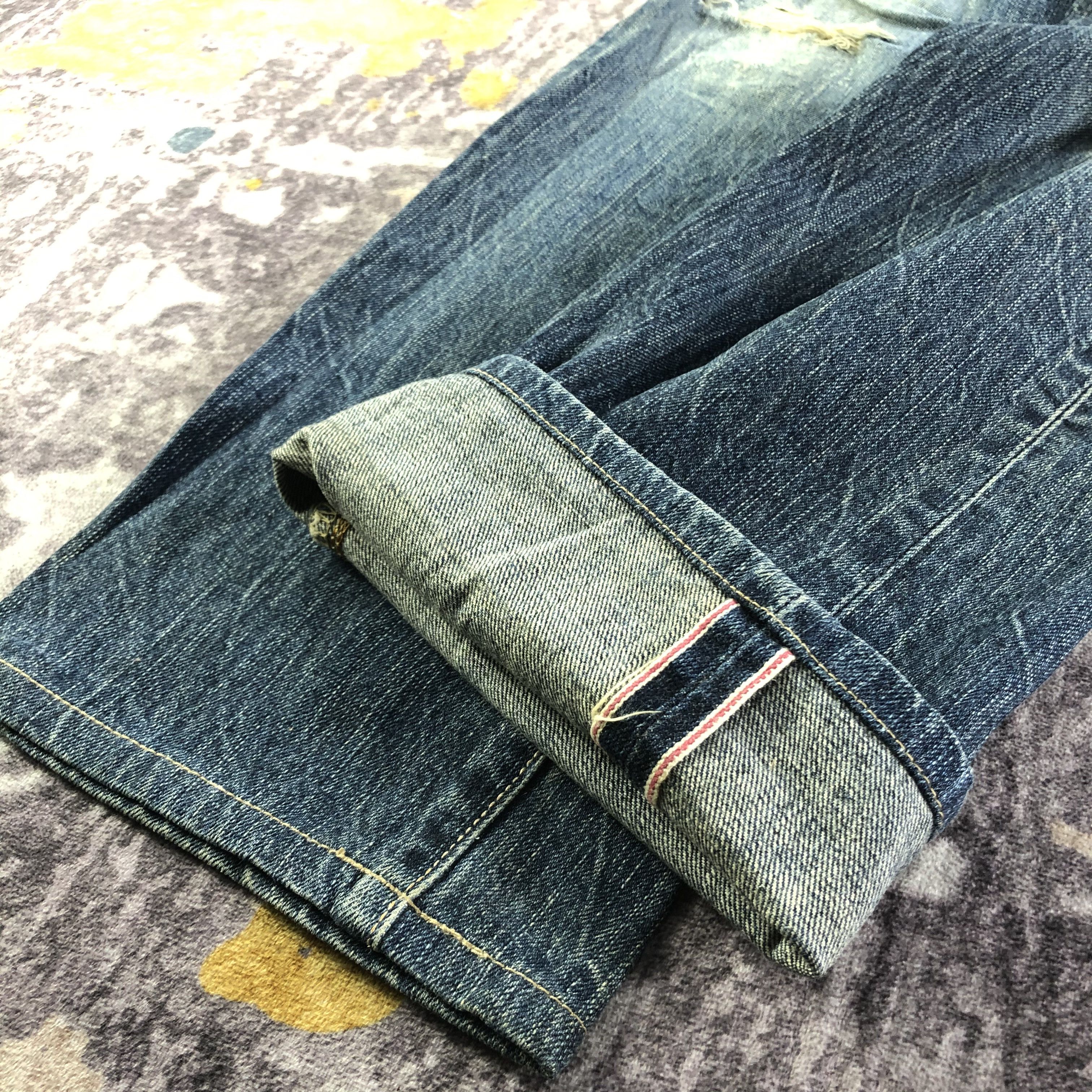 Edwin Vintage Blue Wash Edwin 505 Selvedge Jeans-JM3567 Size US 32 / EU 48 - 6 Thumbnail