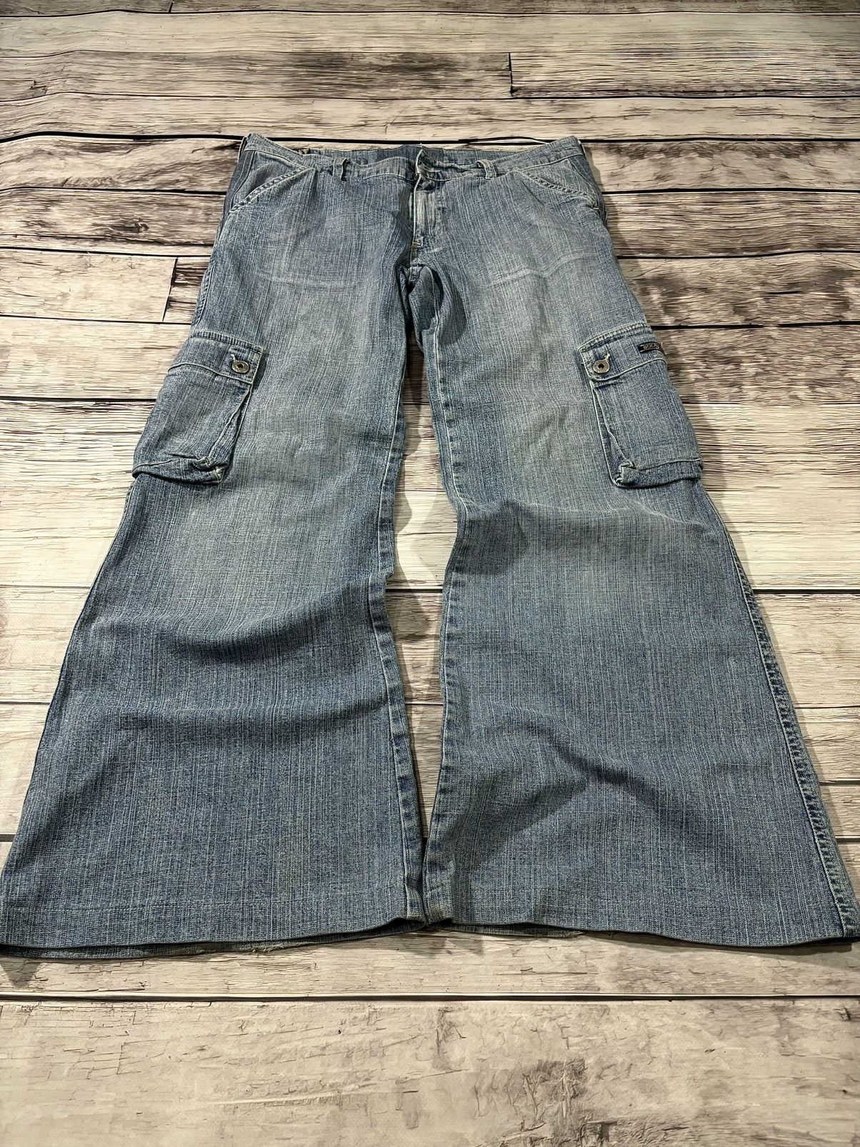 If Six Was Nine × Japanese Brand × Vintage 🥶VTG BALENCIAGA HYSTERIC GLAMOR STYLE FLARED BAGGY JEANS Size US 32 / EU 48 - 3 Thumbnail