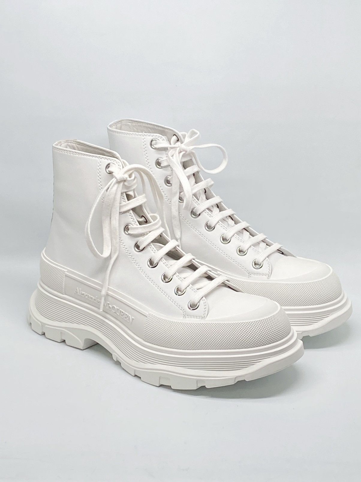 Alexander McQueen Tread Slick Leather Boot size 41/us size 8