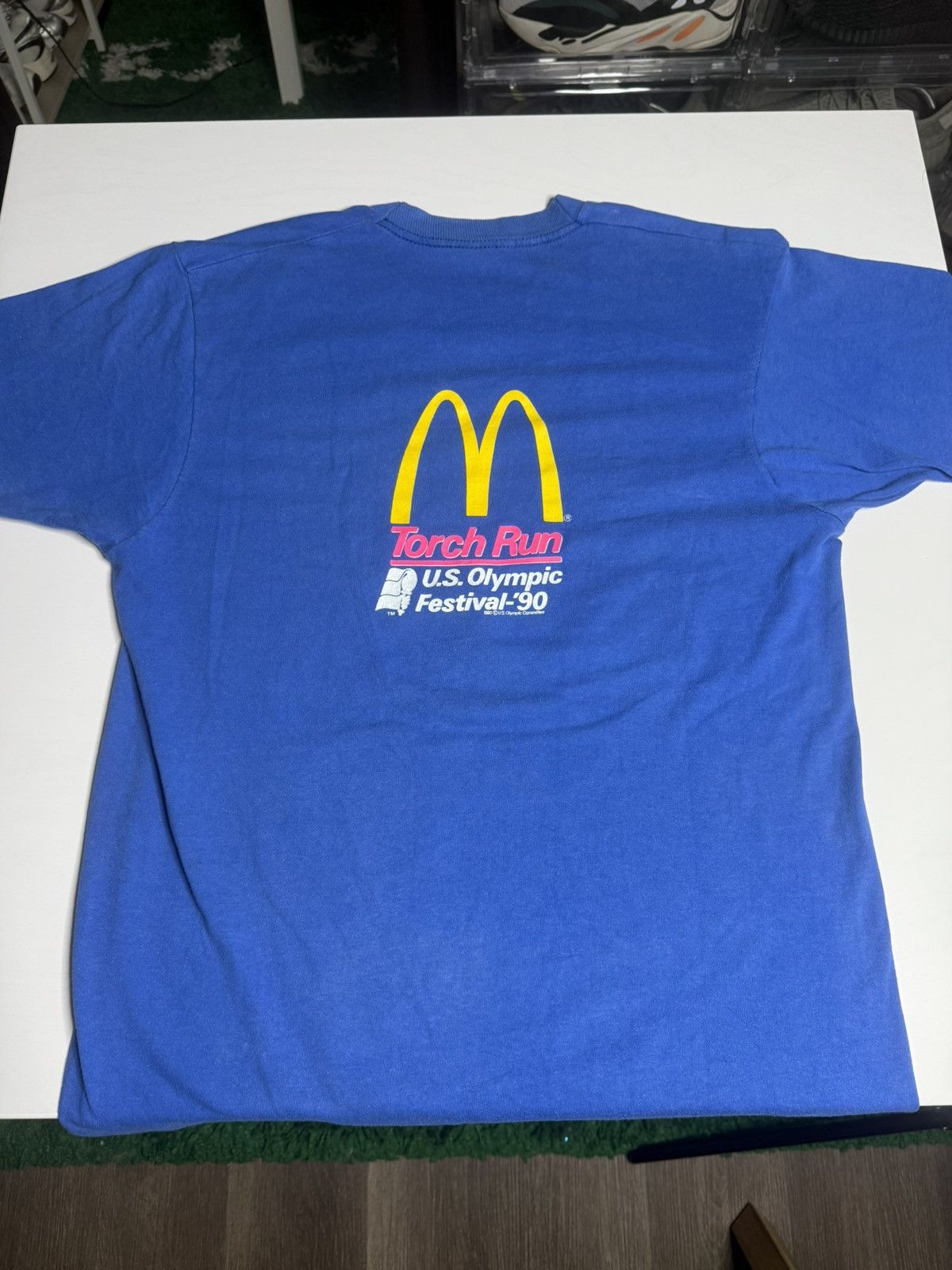 Vintage VINTAGE 1990 Olympics McDonalds Tee “Blue” [ L ] PREOWNED Size US L / EU 52-54 / 3 - 5 Thumbnail