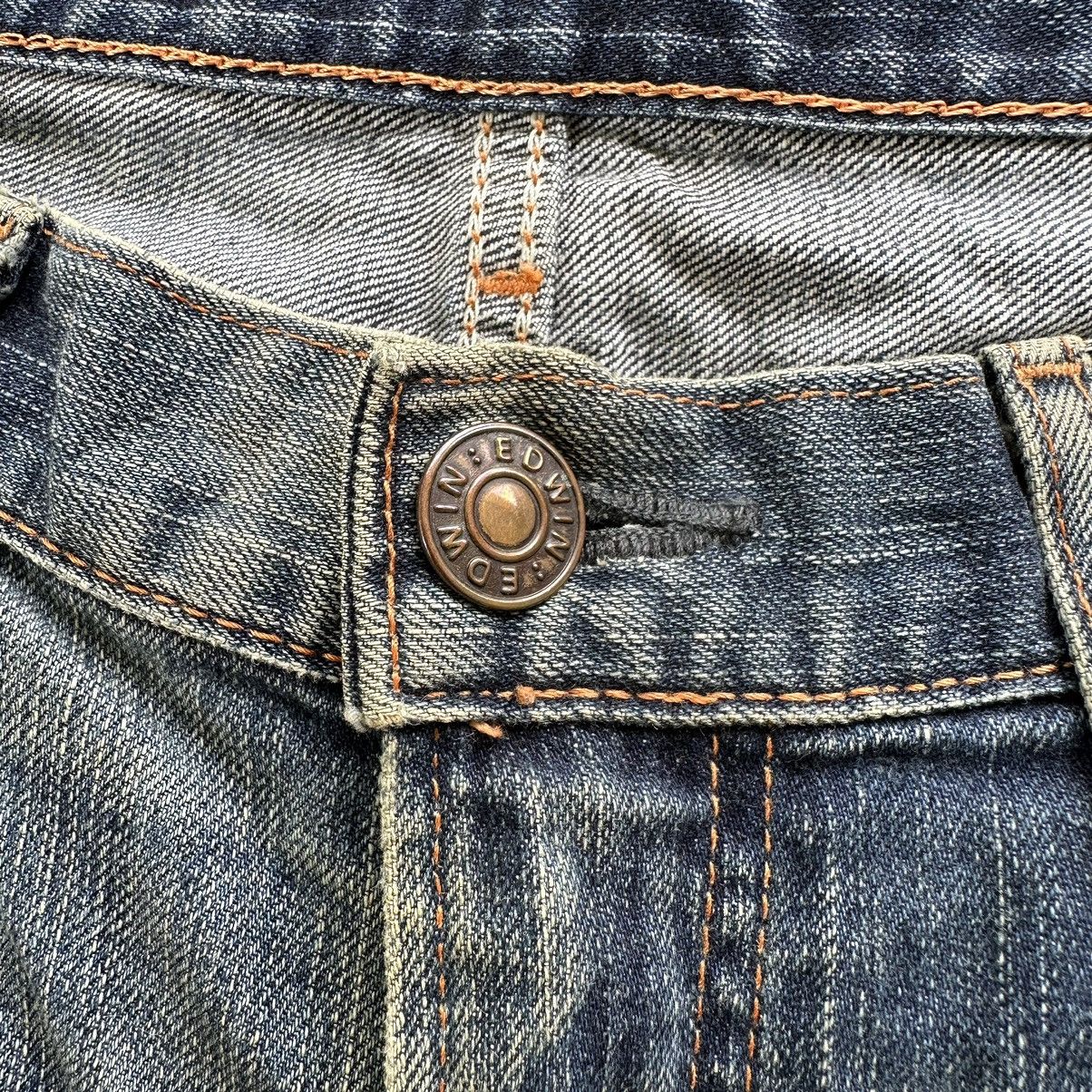 Japanese Brand Vintage Edwin Japanese Faded Rusty Denim Jean Pant W37 Size US 37 - 6 Thumbnail