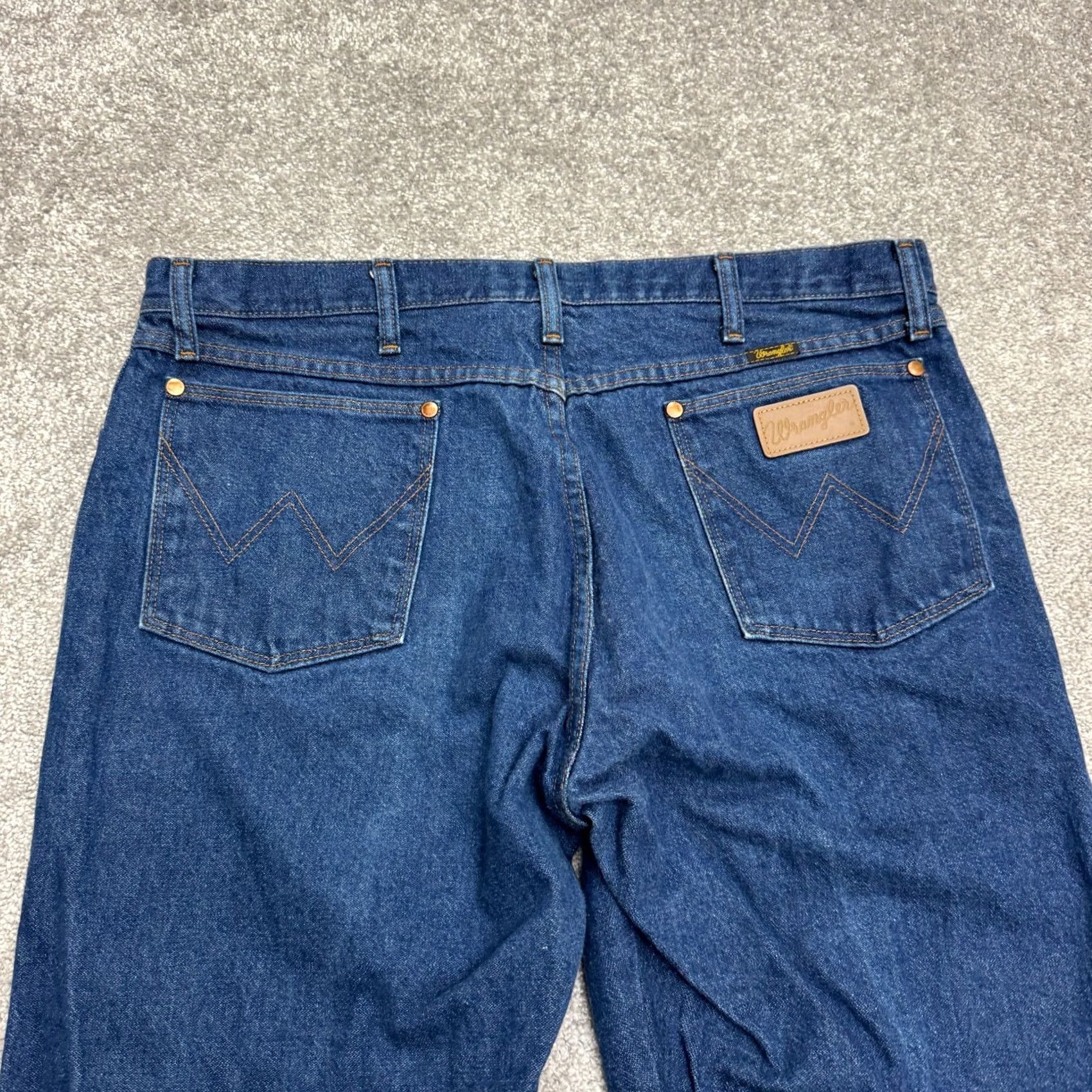 Wrangler Wrangler Jeans 13MWZ Cowboy Cut Original Fit Denim Jeans Mens 38x30 Indigo Dark Wash Size US 38 / EU 54 - 5 Thumbnail