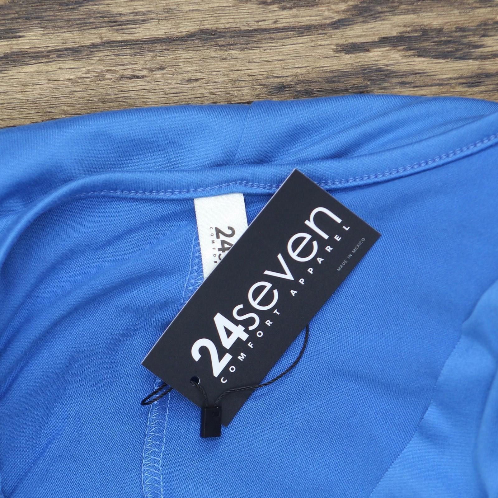 Other Nwt 24seven Comfort Apparel Knit Faux Wrap Dress Blue M Size M / US 6-8 / IT 42-44 - 3 Thumbnail