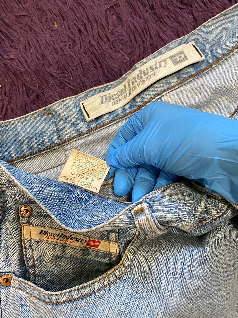 Diesel Vintage Y2K Diesel Industry Denim Distressed Jeans Size US 36 / EU 52 - 2 Thumbnail