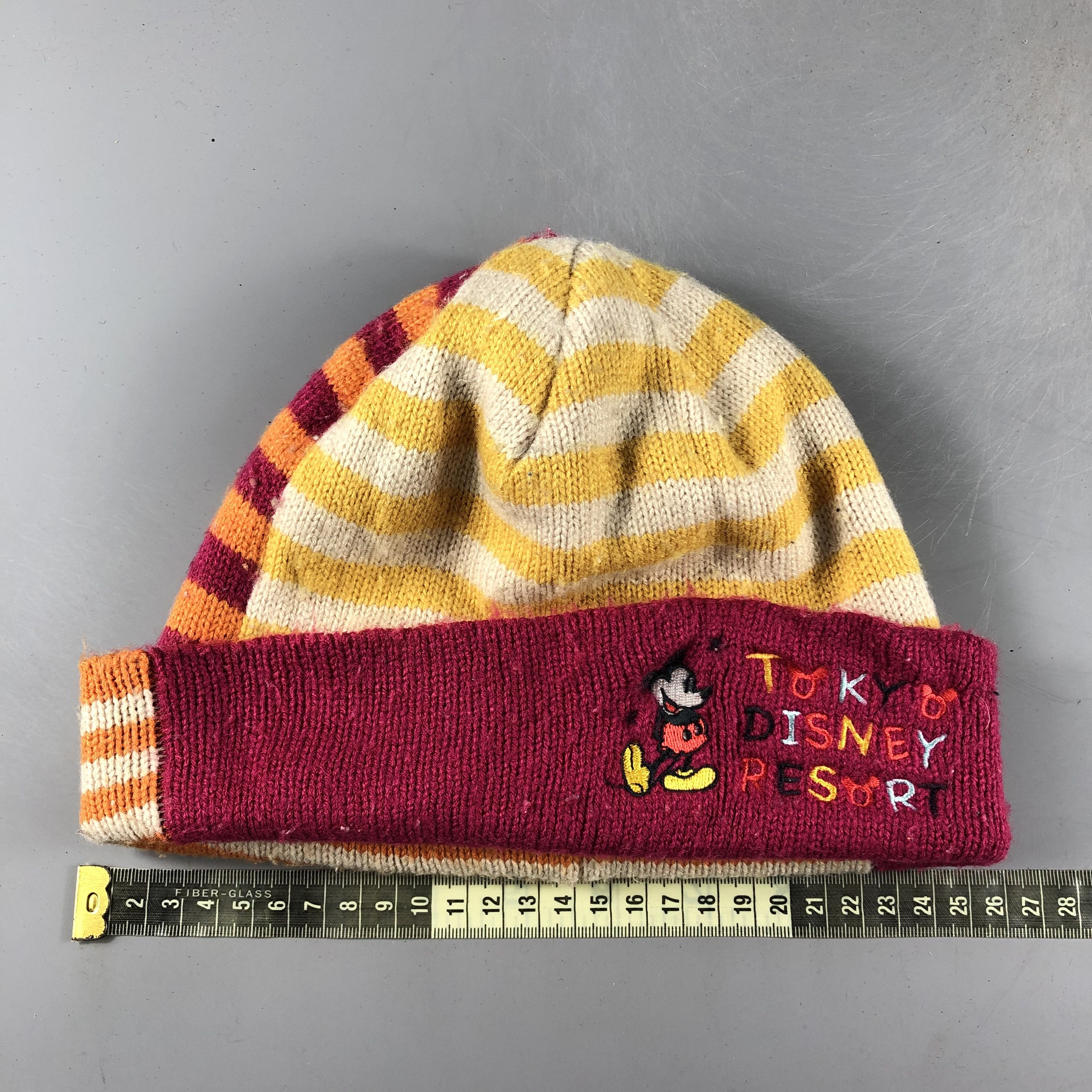 Disney × Mickey Mouse × Vintage Mickey Mouse Tokyo Disney Beanie Snow Hat Snow Cap -D547 Size ONE SIZE - 3 Thumbnail