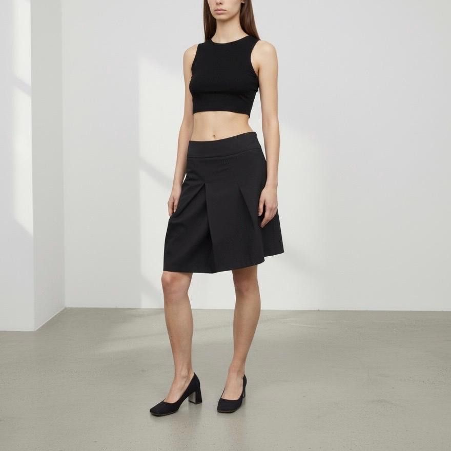 Cop Copine The Cop Copine Neutral Pleated Skirt Size 32" / US 10 / IT 46 - 2 Thumbnail