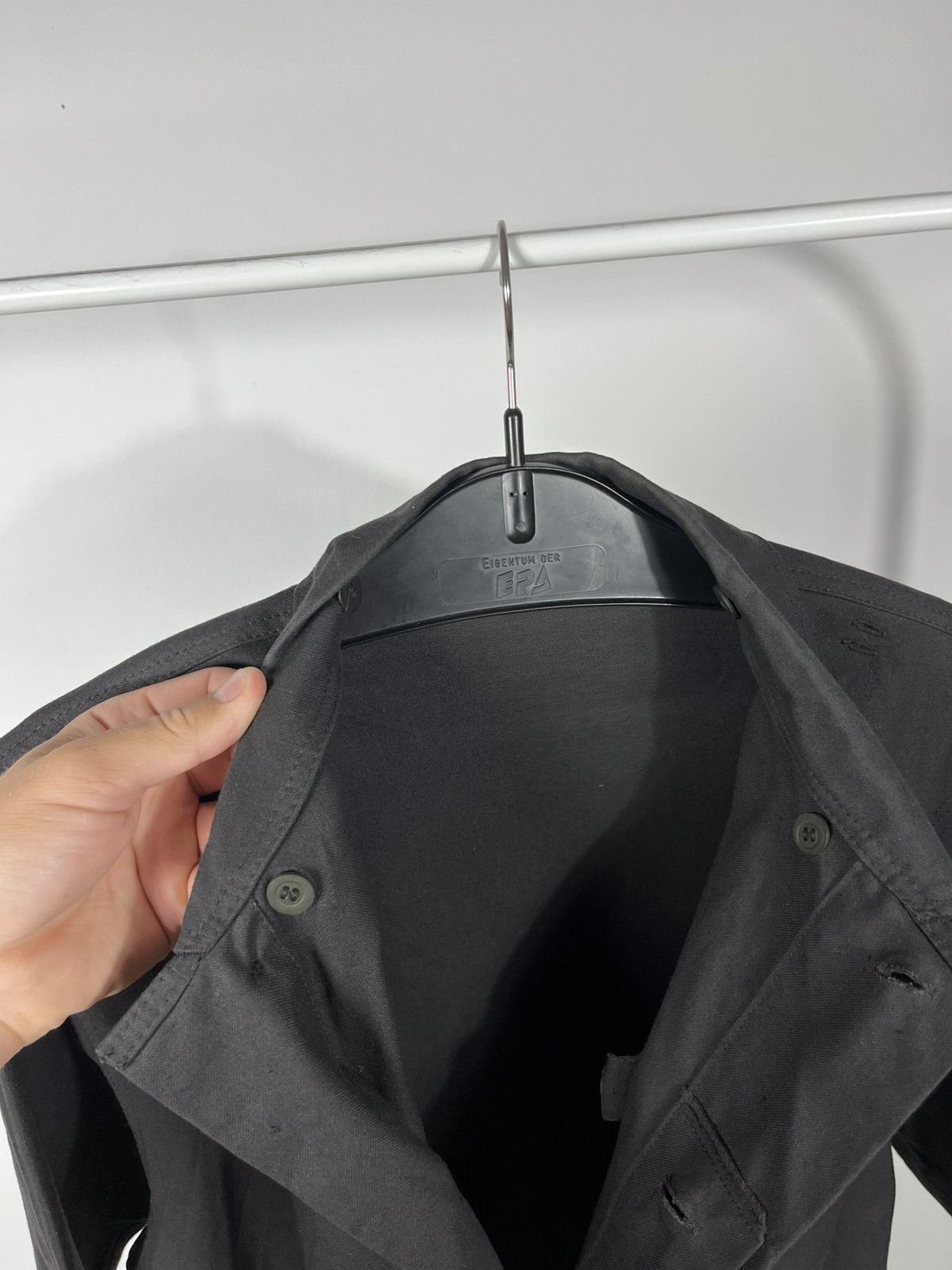 Other Vintage German Military Black Work Overshirt Jacket K48 Size US M / EU 48-50 / 2 - 7 Thumbnail