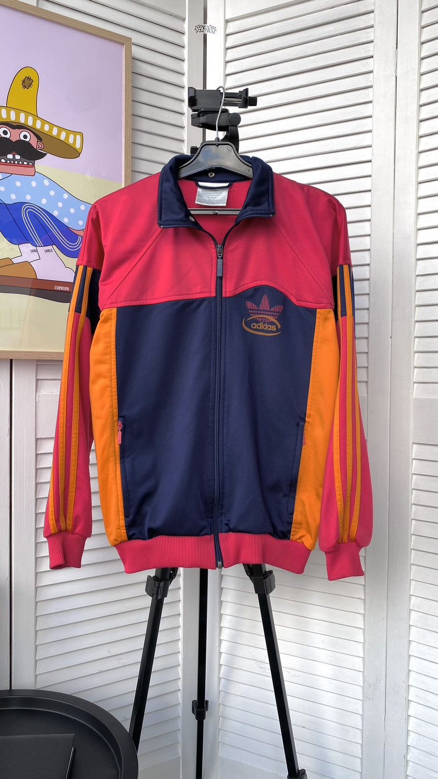 Adidas × Vintage Vintage Adidas Track Firebird Retro Jacket 90s Red Size US XS / EU 42 / 0 - 3 Thumbnail