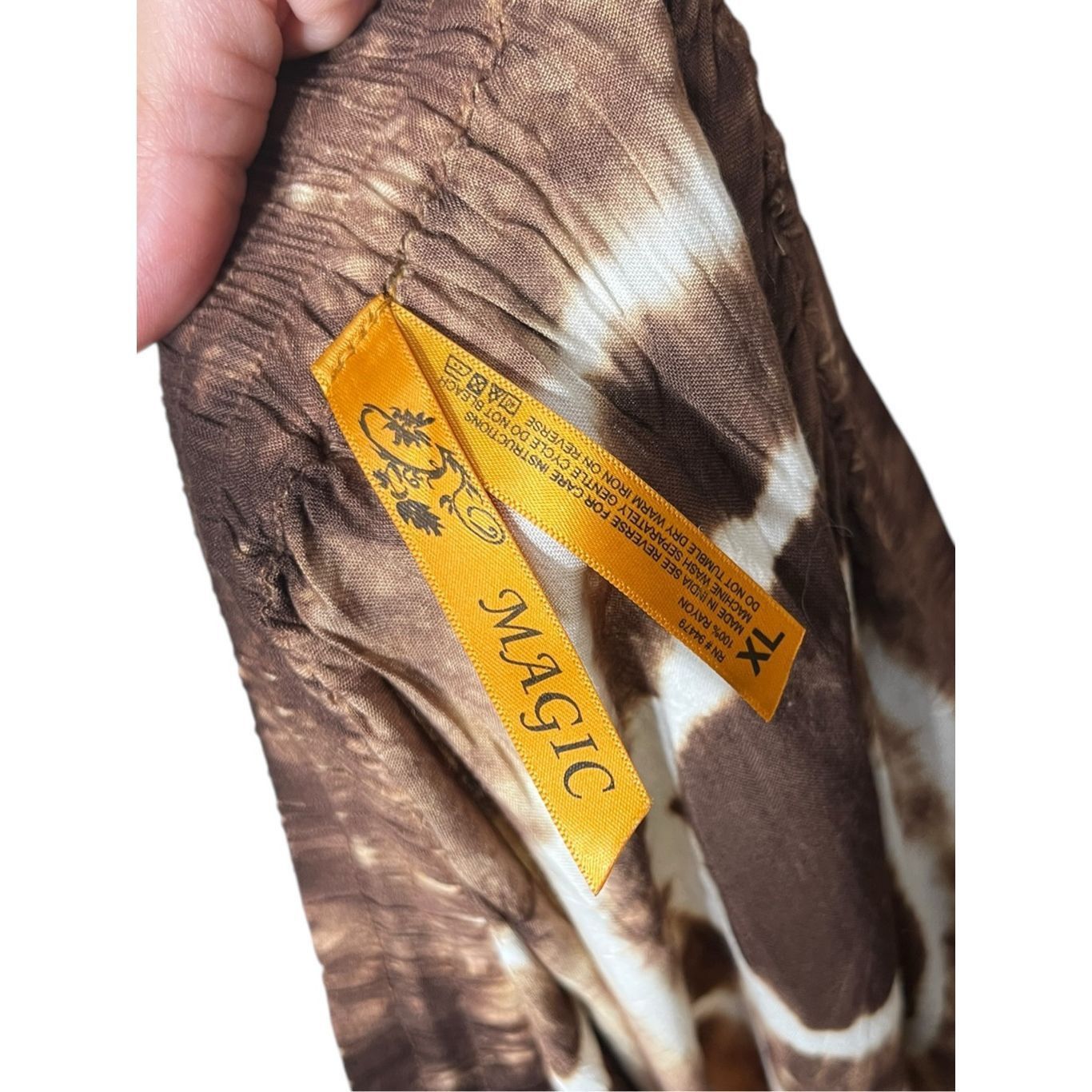 Other Magic Brown Tie Dye Tiered Maxi Skirt Size XL Size 32" / US 10 / IT 46 - 8 Thumbnail