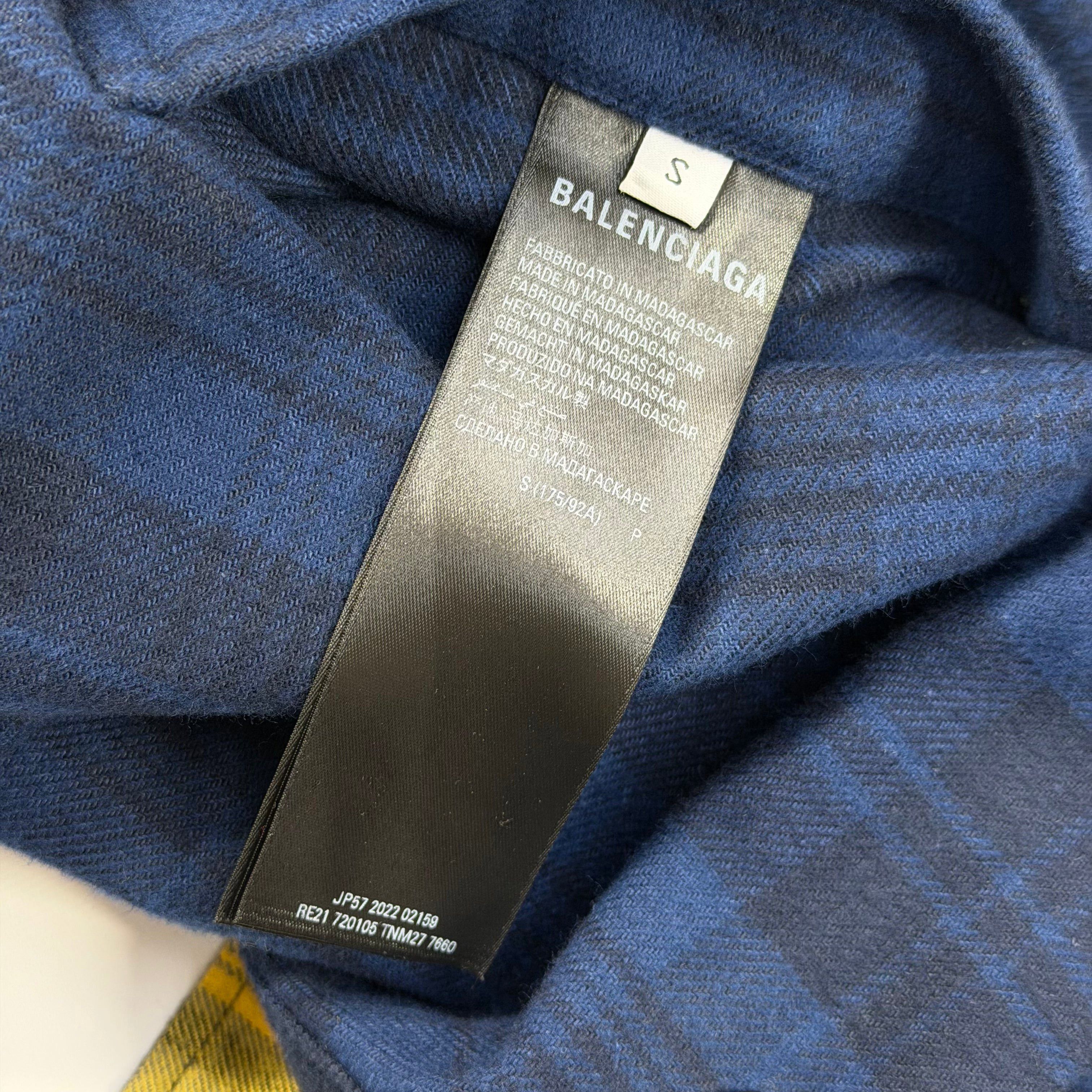 Balenciaga Balenciaga Reversible Checked Cotton-Flannel S (XXL) Size US XXL / EU 58 / 5 - 9 Thumbnail