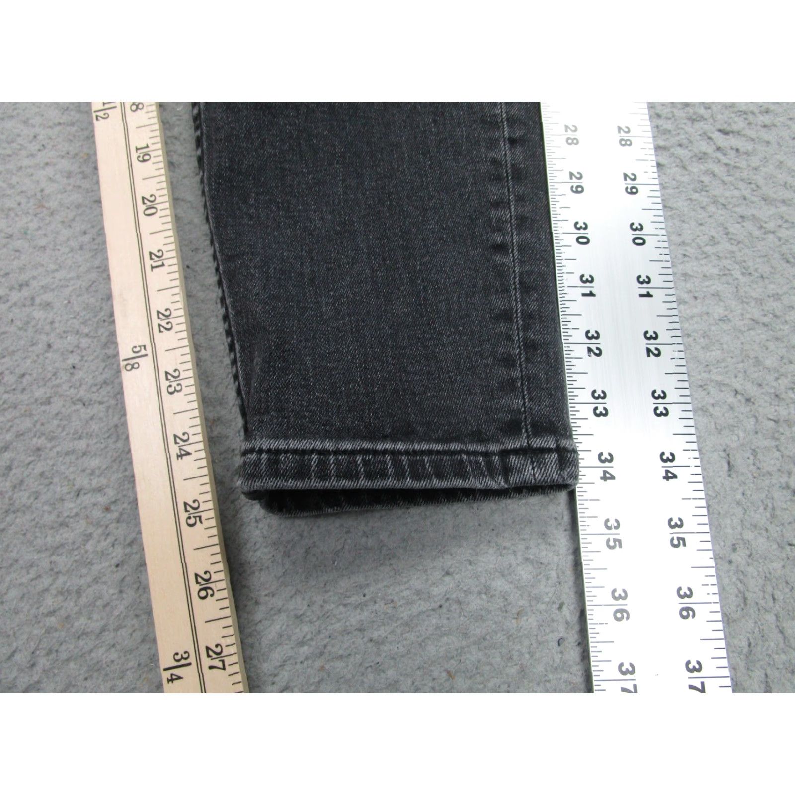 Everlane Everlane Women's Jeans 29 Black Ankle Skinny Mid Rise Stretch Denim Pants Size 29" - 2 Thumbnail