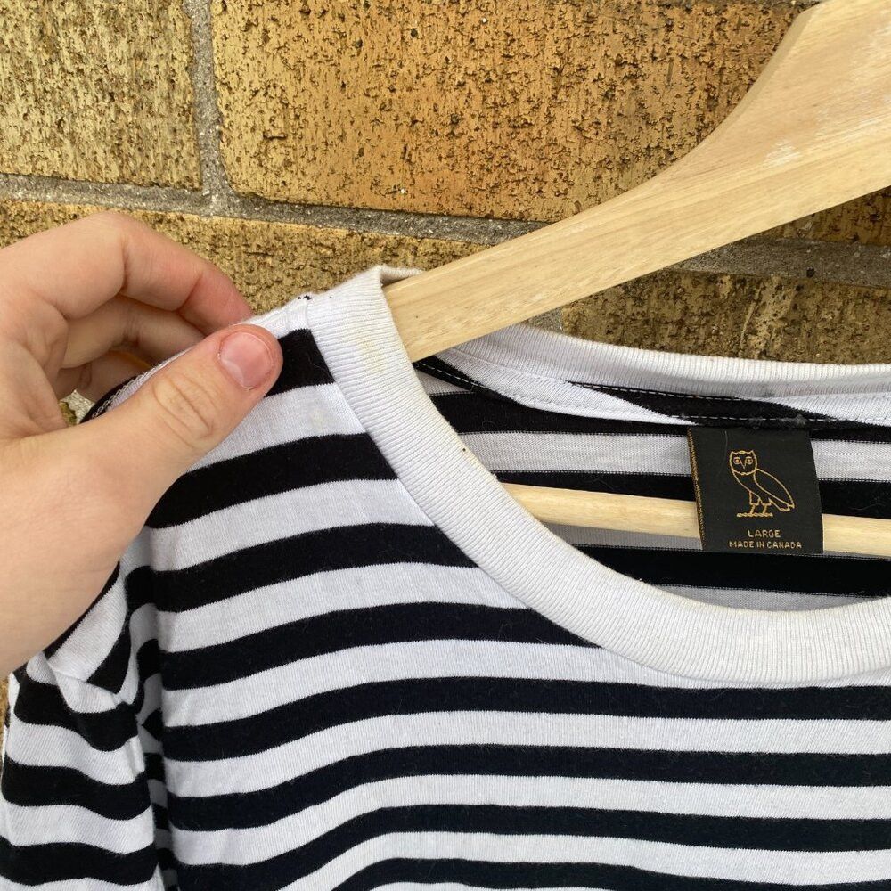 October's Very Own Octobers Very Own Striped T Shirt Large OVO Shirt Size US L / EU 52-54 / 3 - 6 Thumbnail