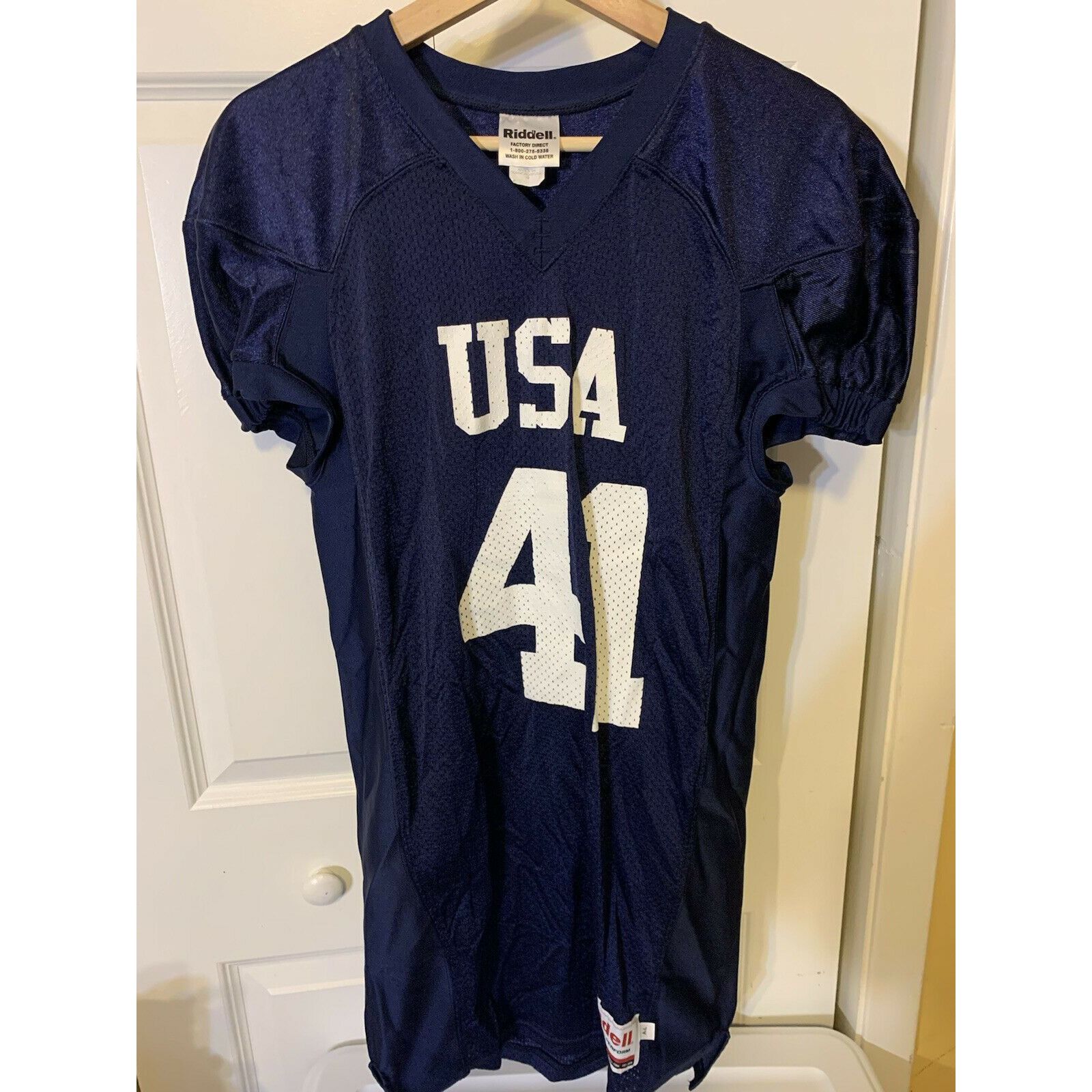 Riddell Riddell USA 41 Football Practice Jersey Men's Size L Blue Wh Size US L / EU 52-54 / 3 - 4 Thumbnail