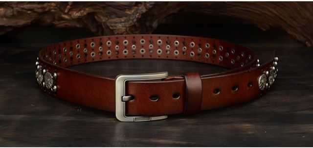 Japanese Brand × Vintage Men heavy rivet belt Size ONE SIZE - 1 Thumbnail